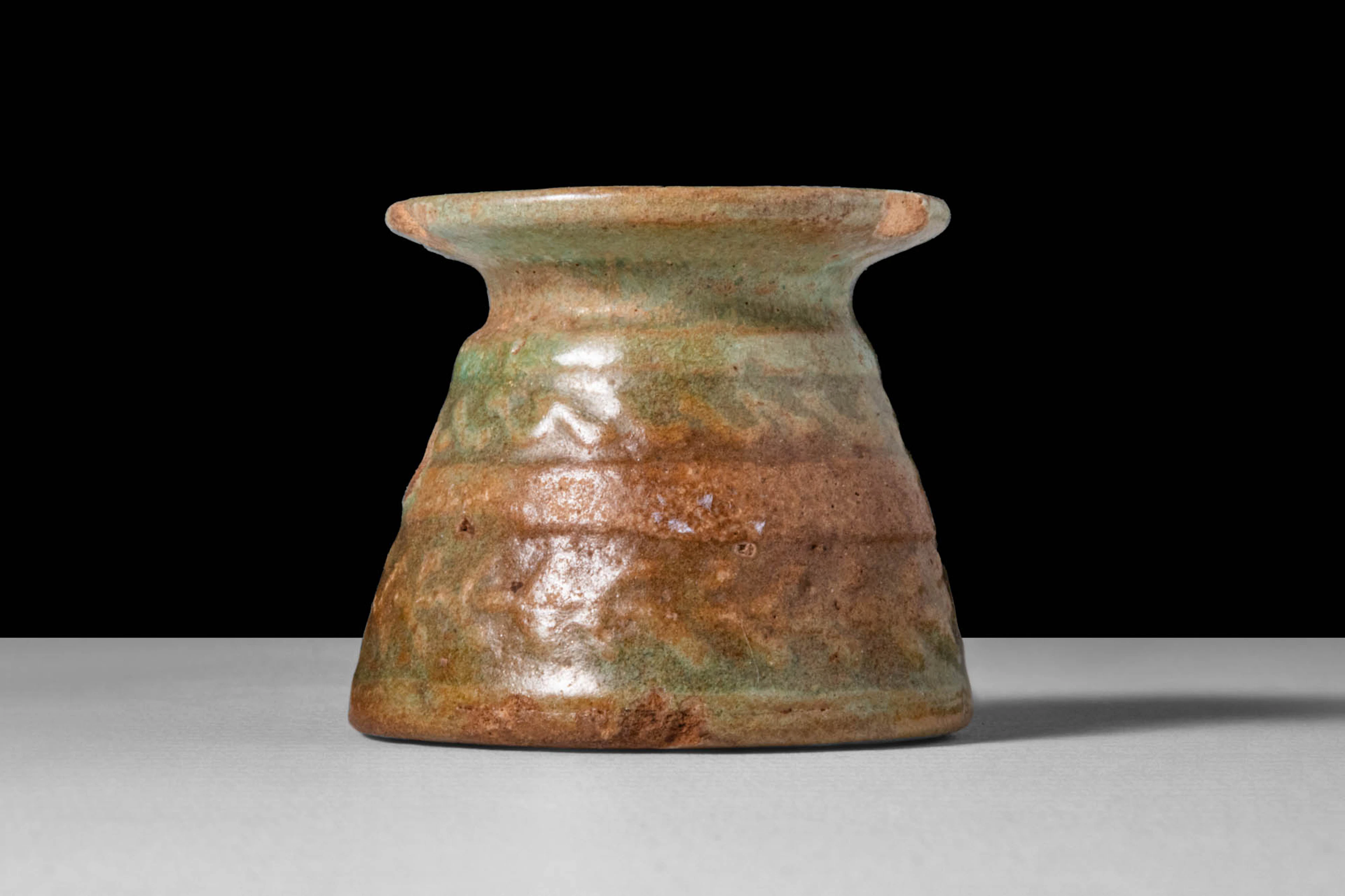 EGYPTIAN FAIENCE MINIATURE VASE