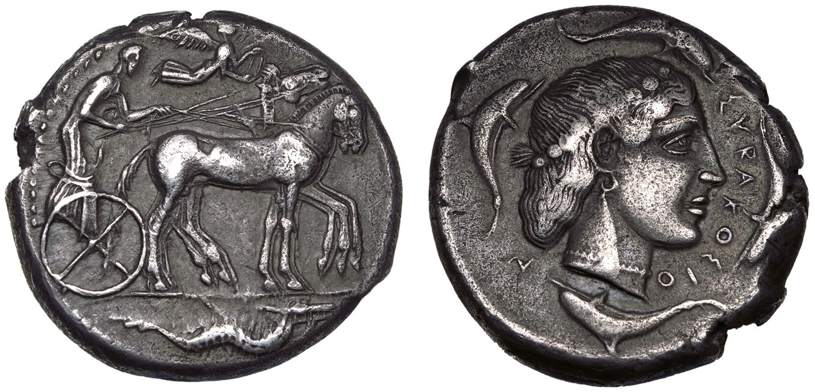 Sicily, Syracuse, temp. Second Democracy AR Tetradrachm