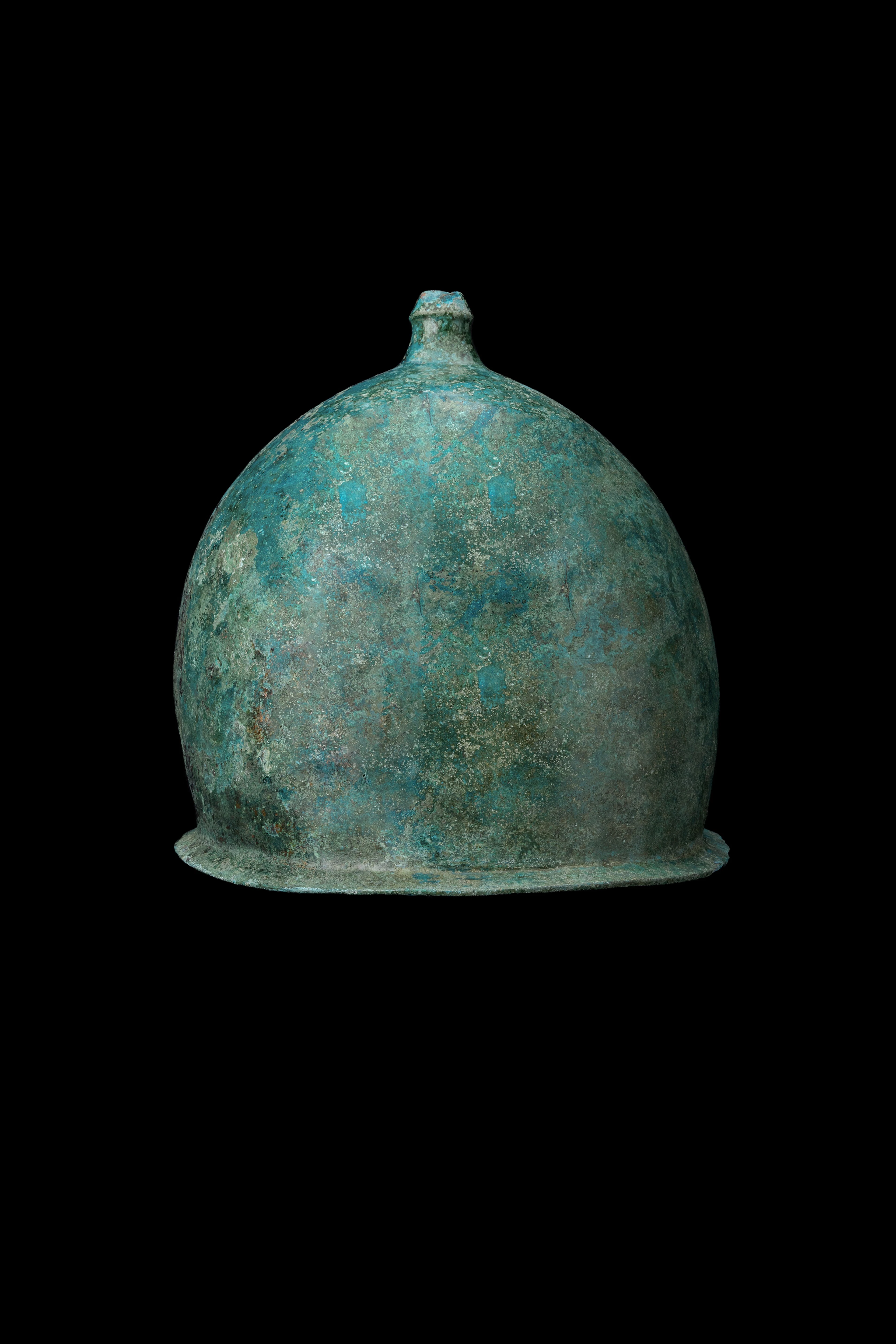 RARE ETRUSCAN MONTEFORTINO HELMET WITH INSCRIPTION