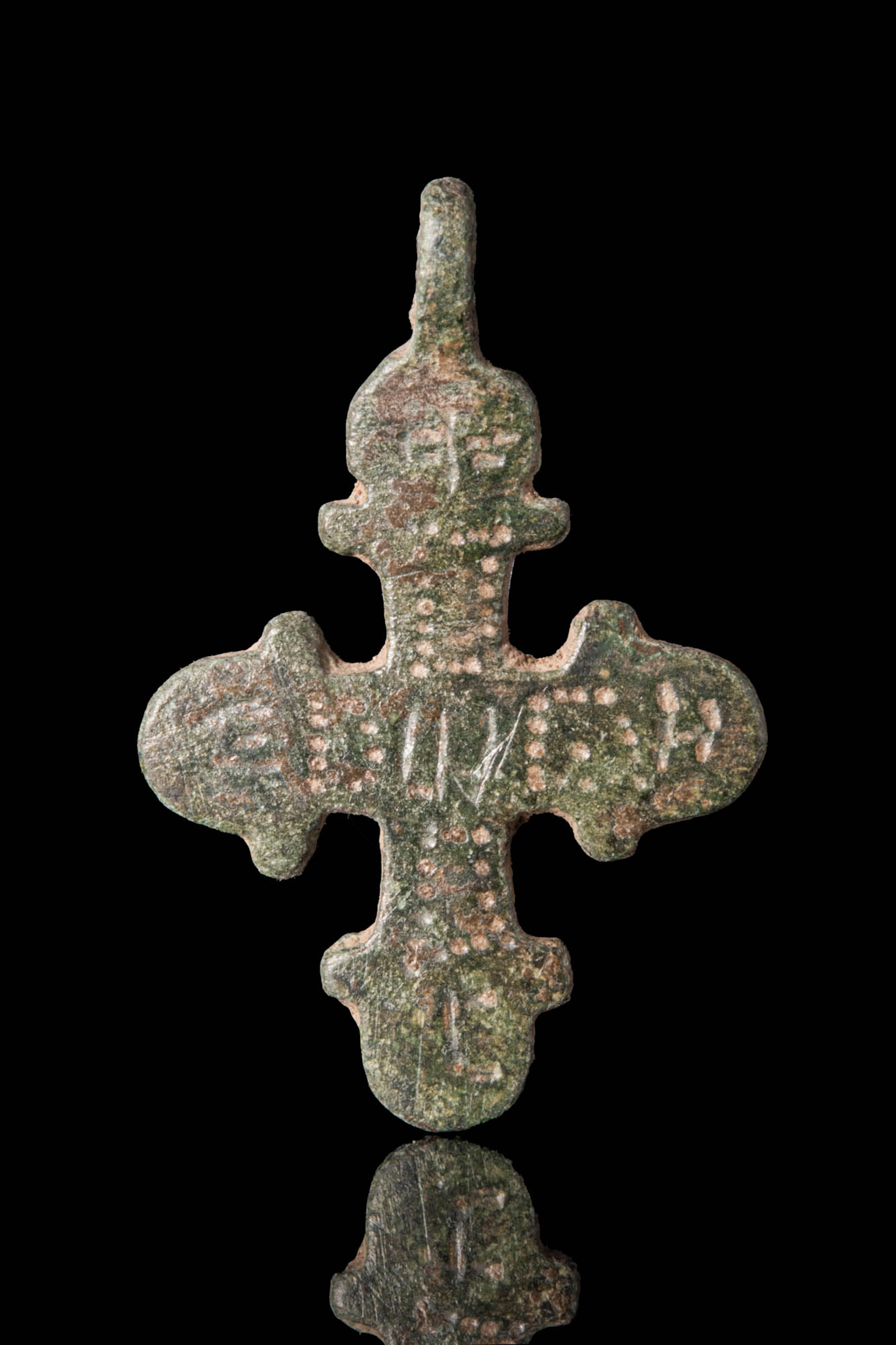 BYZANTINE BRONZE CROSS PENDANT