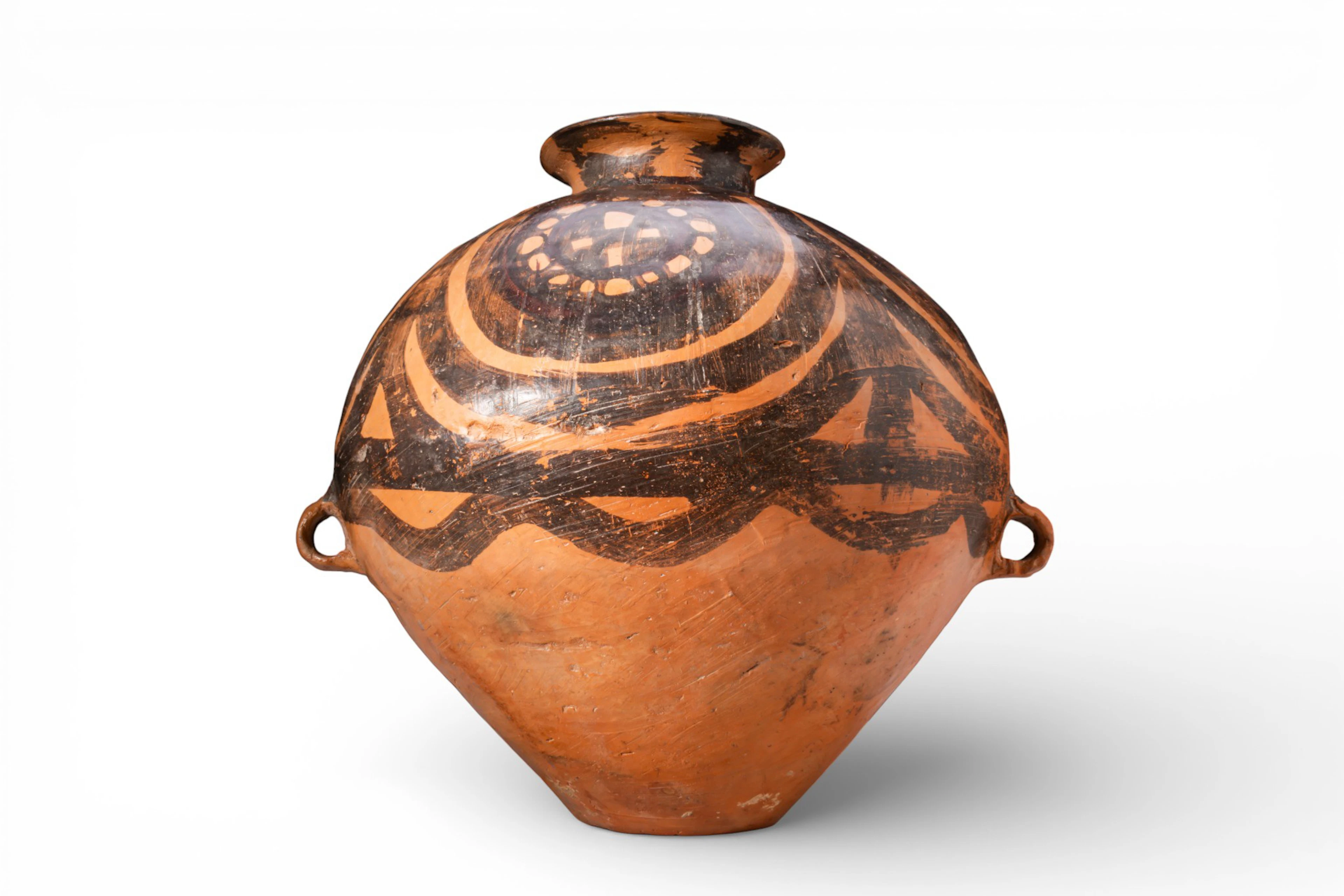ATTRACTIVE CHINESE NEOLITHIC PAINTED POTTERY VESSEL
