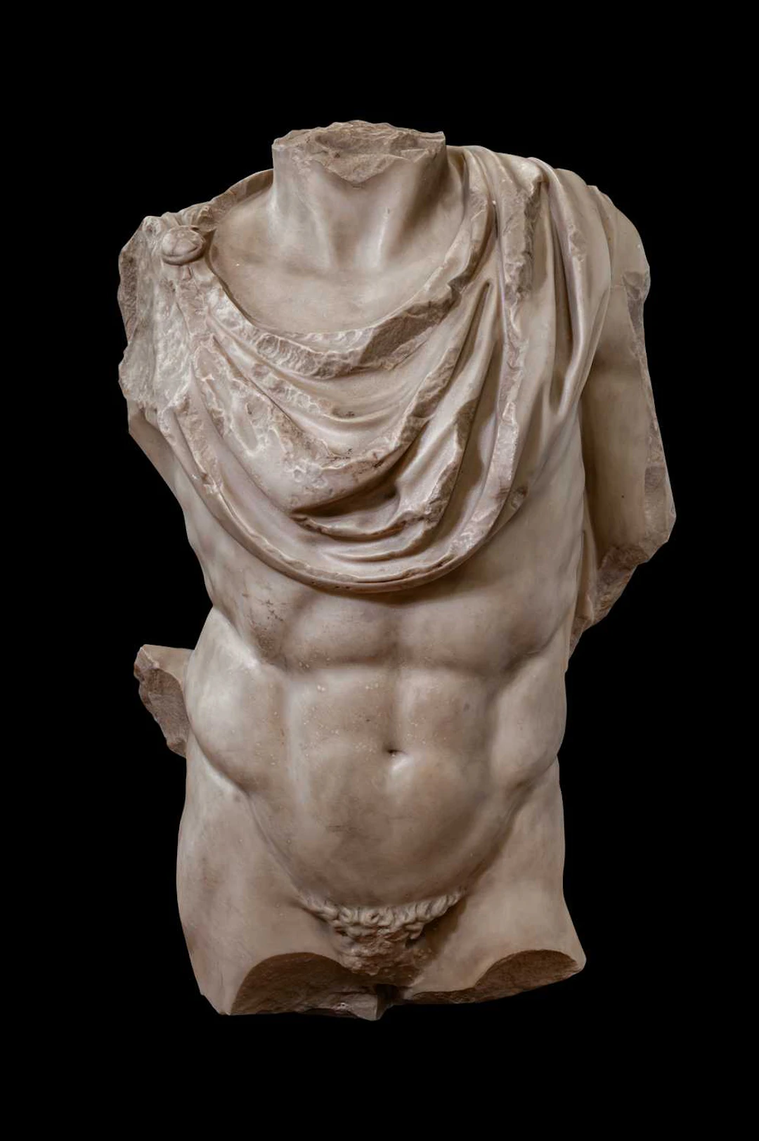 OVER LIFE-SIZE ROMAN MARBLE TORSO OF MELEAGER