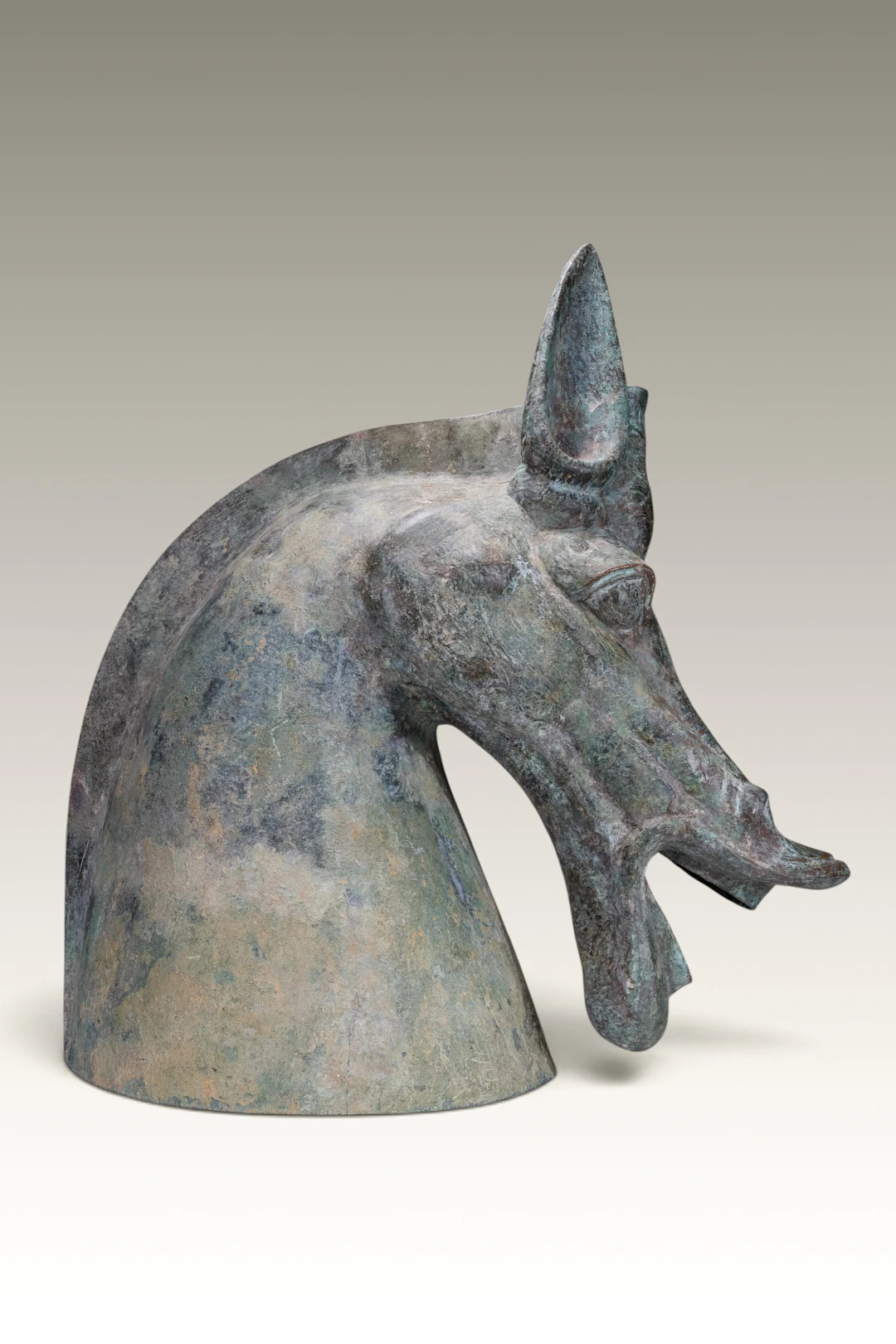 BEAUTIFUL CHINESE BRONZE HORSE HEAD