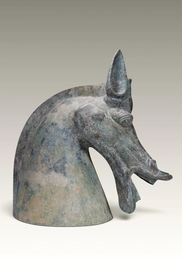 BEAUTIFUL CHINESE BRONZE HORSE HEAD