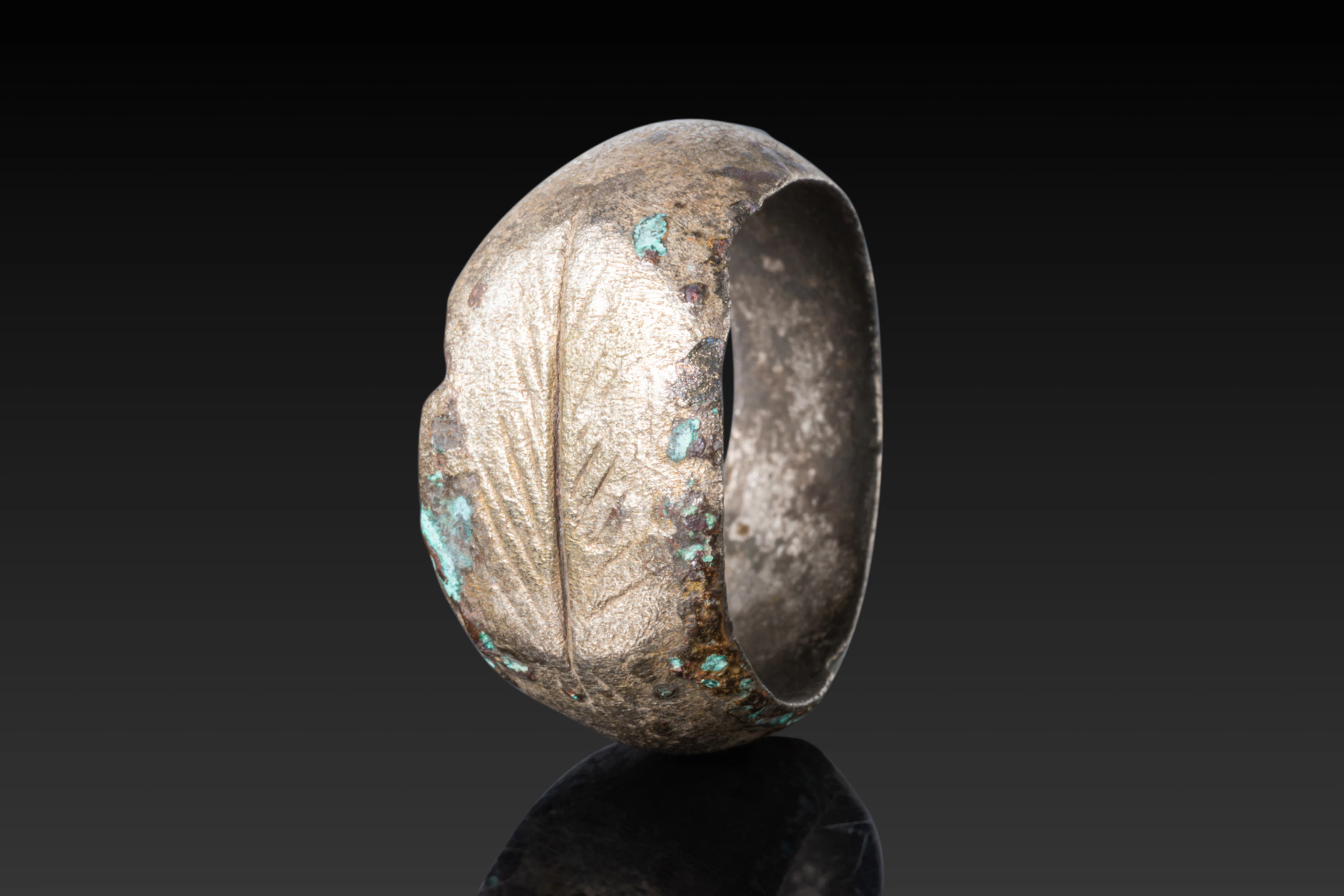 ROMAN SILVER RING WITH BRANCH
