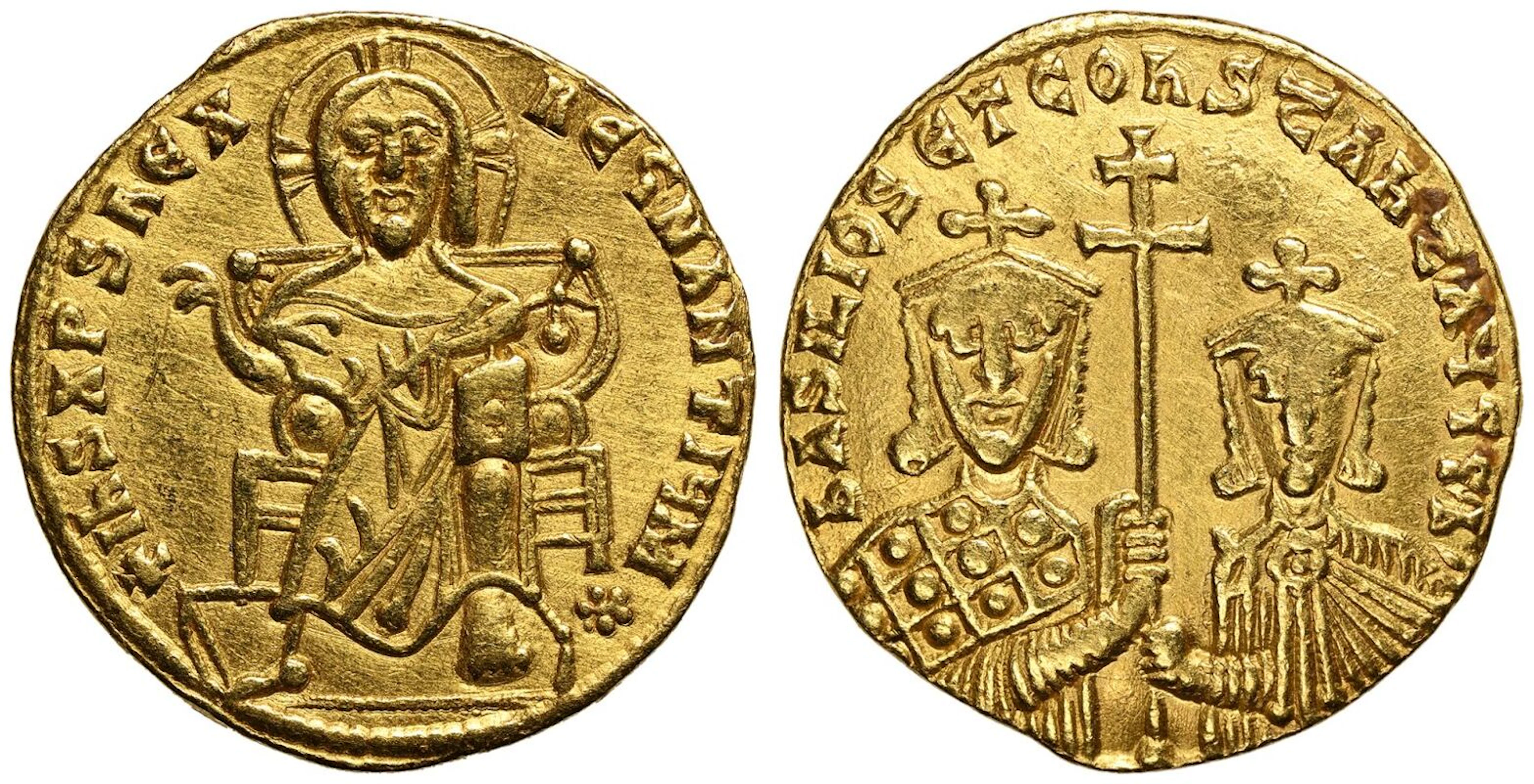 Basil I 'the Macedonian' AV Solidus