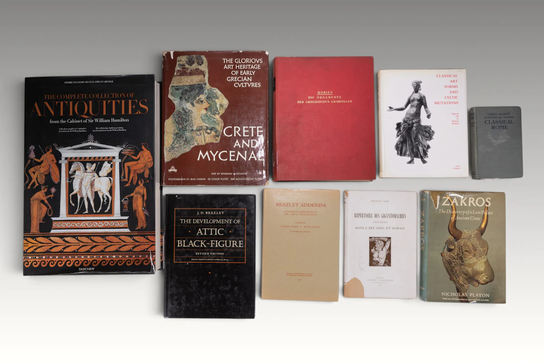 COLLECTION OF BOOKS ON GREEK ART AND CULTURE - EX LIBRARY OF ROBIN SIMS