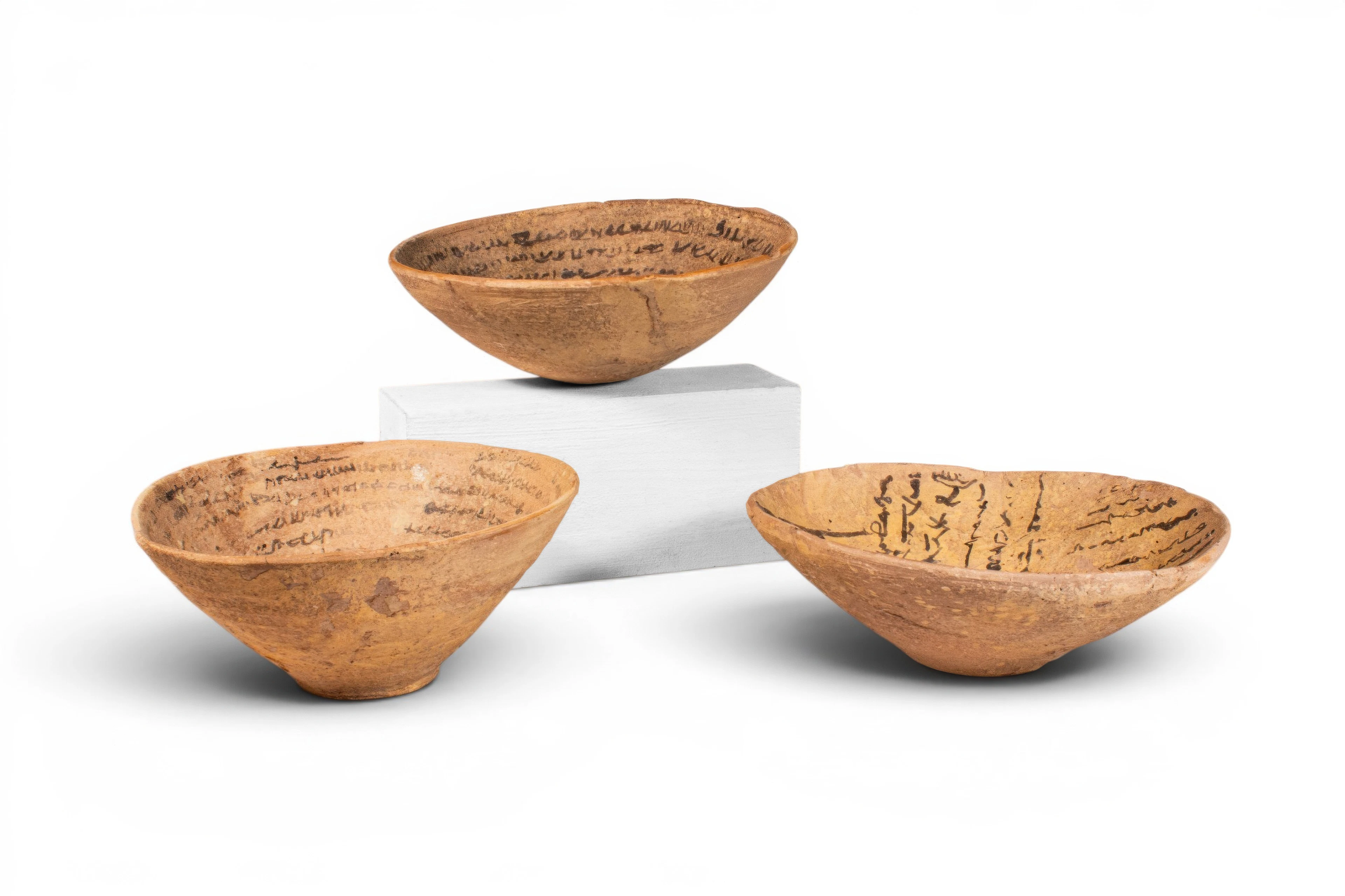 COLLECTION OF ARAMAIC TERRACOTTA DEVIL TRAP BOWLS