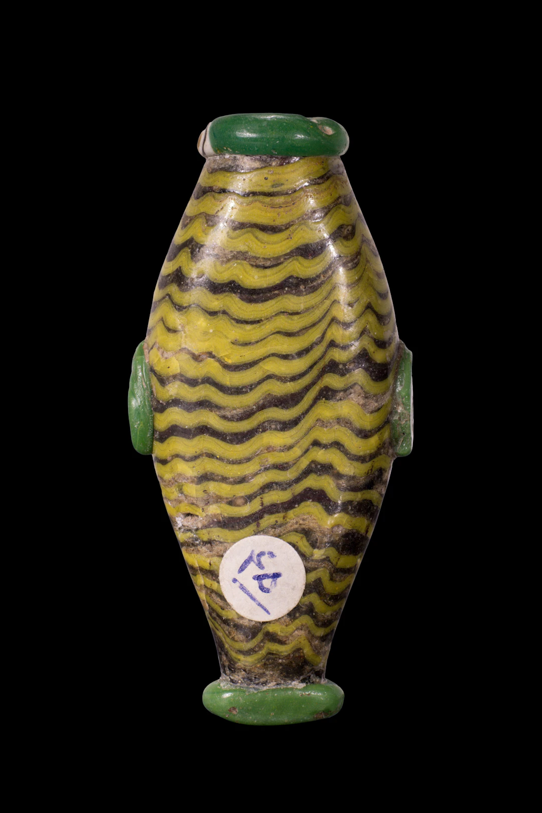 RARE EGYPTIAN GLASS FISH-SHAPED BEAD