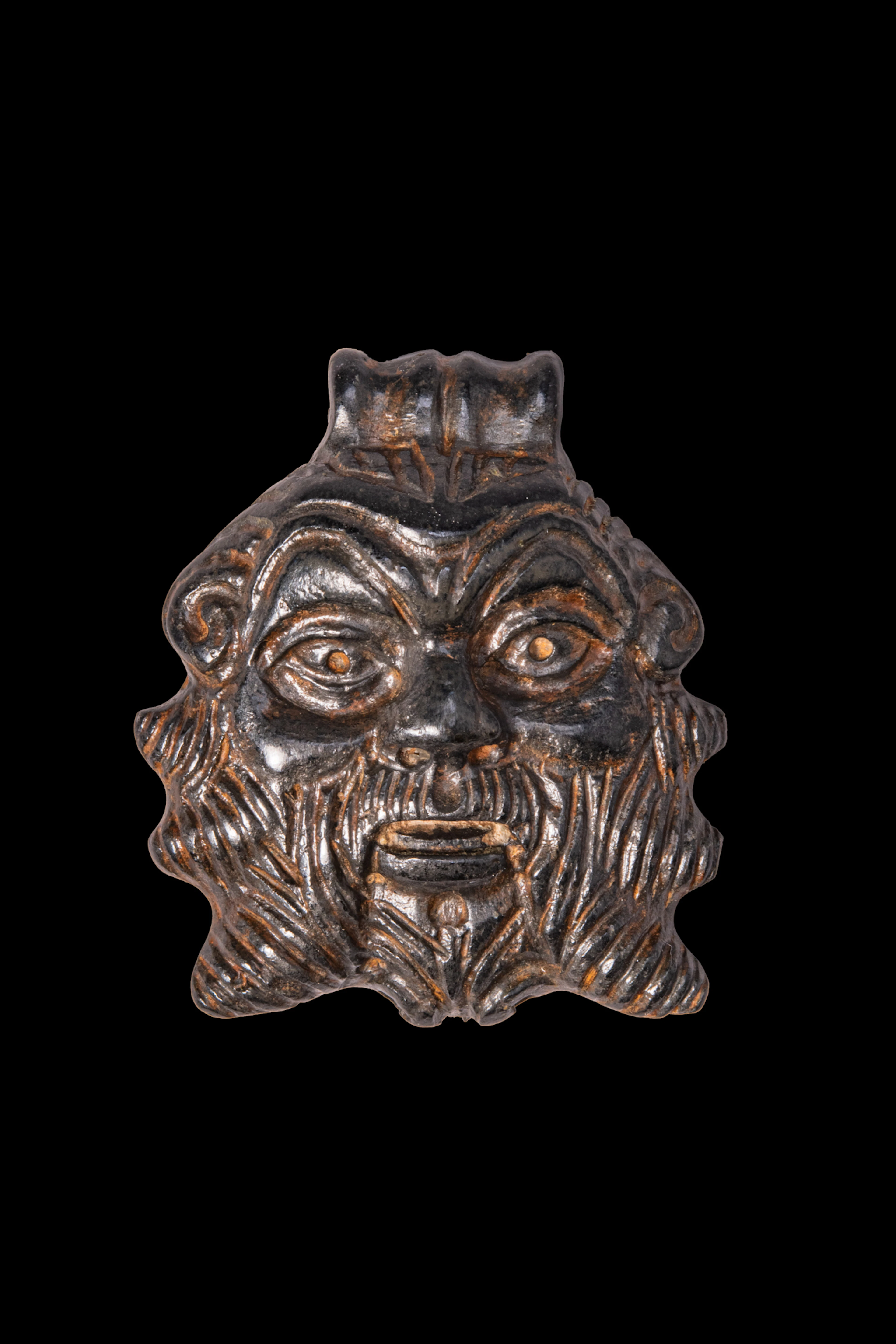 EGYPTIAN BLACK STONE PENDANT OF BES