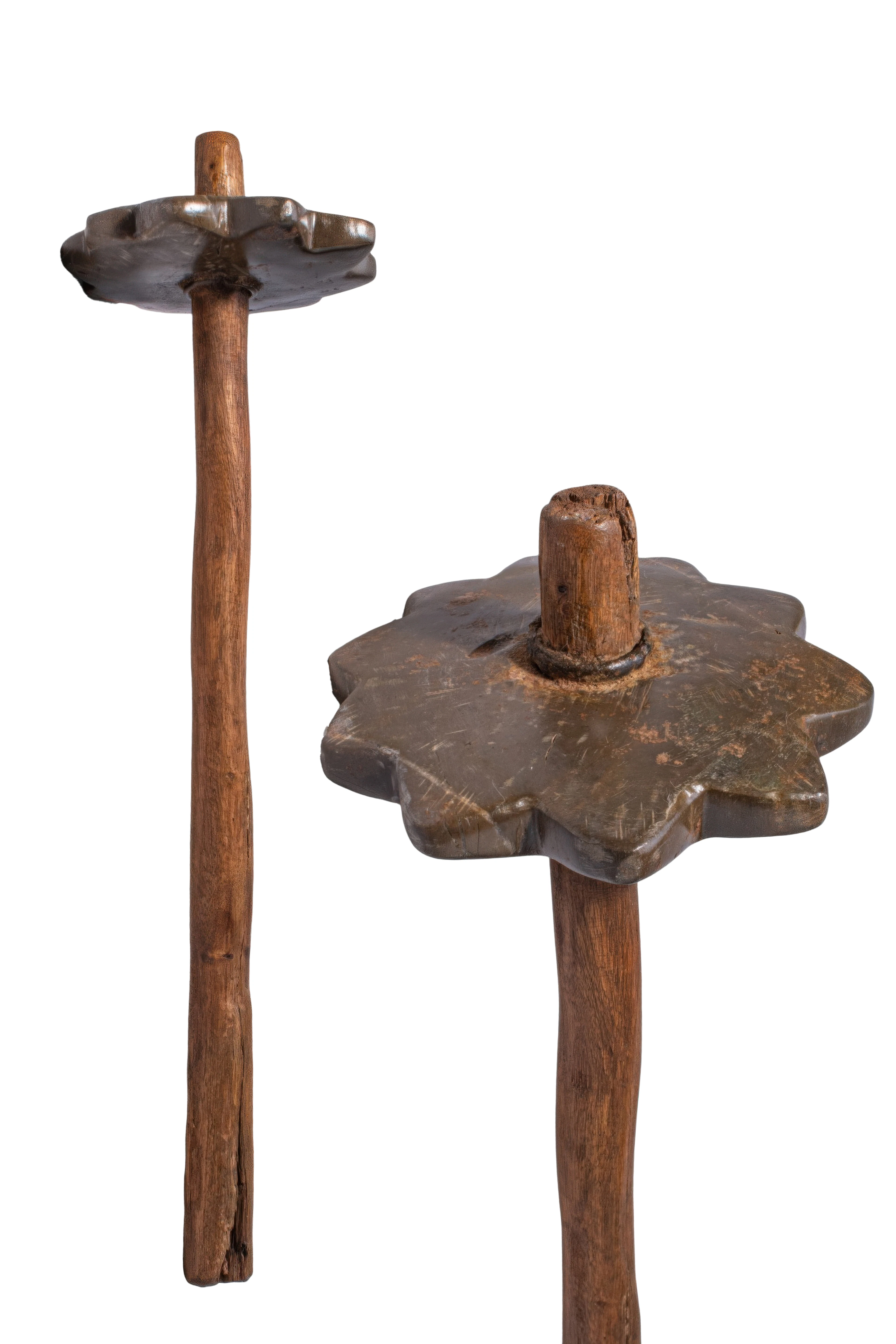 MESOPOTAMIAN STONE AND WOOD STAR-SHAPED MACE