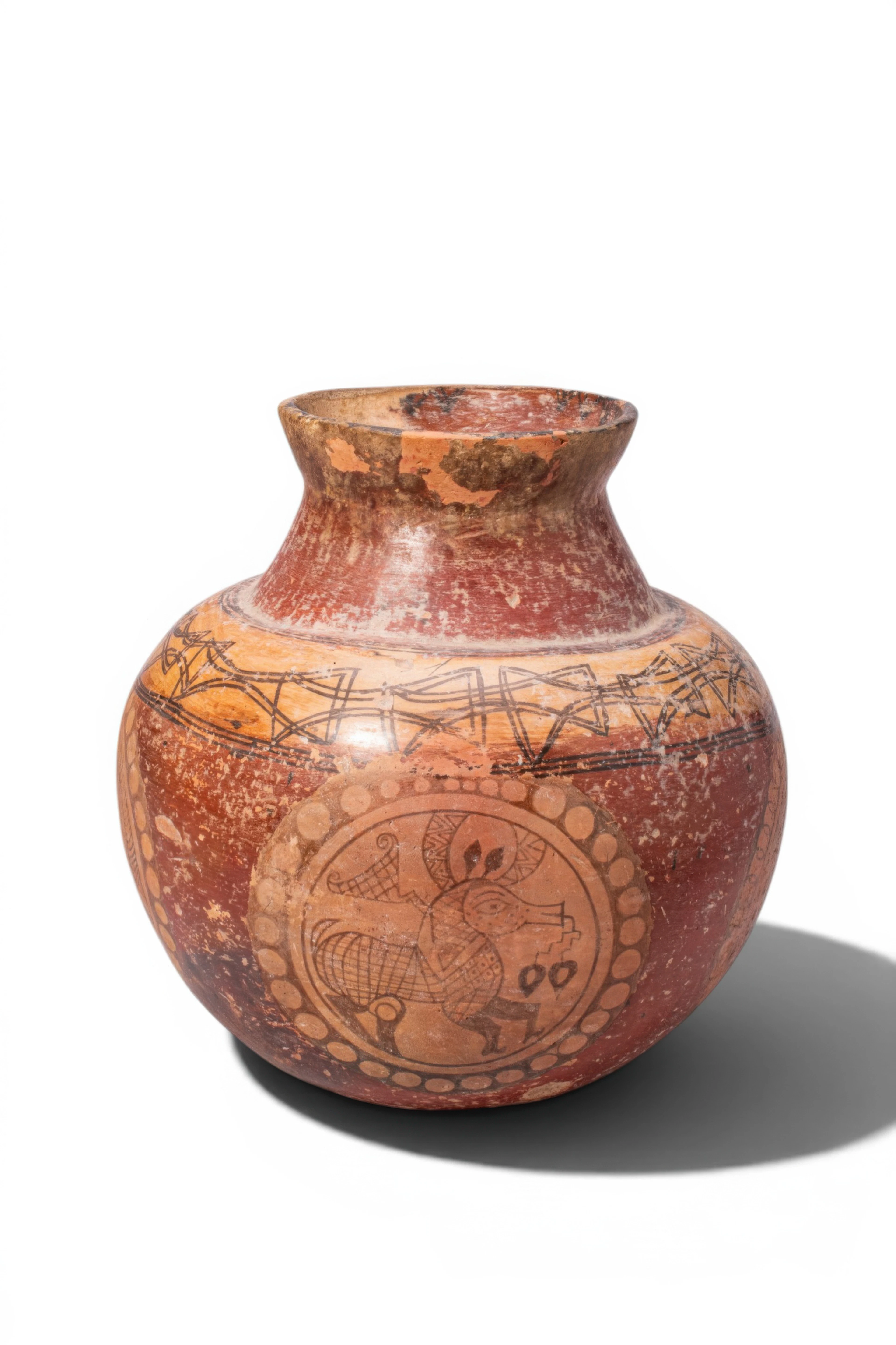 LARGE ANATOLIAN TERRACOTTA JAR WITH QUADRUPEDS
