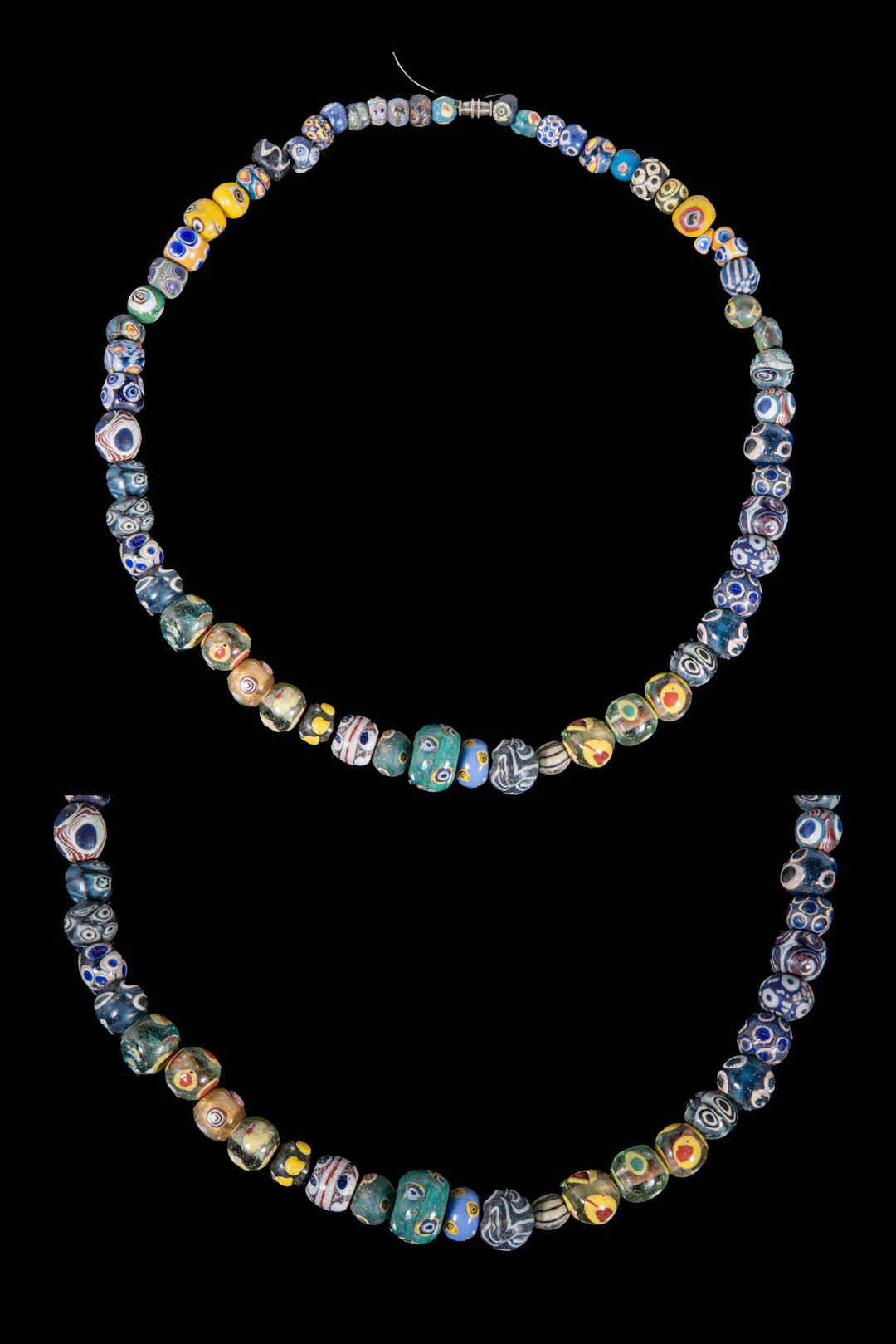 GRAECO-PHOENICIAN GLASS EYE BEADS NECKLACE