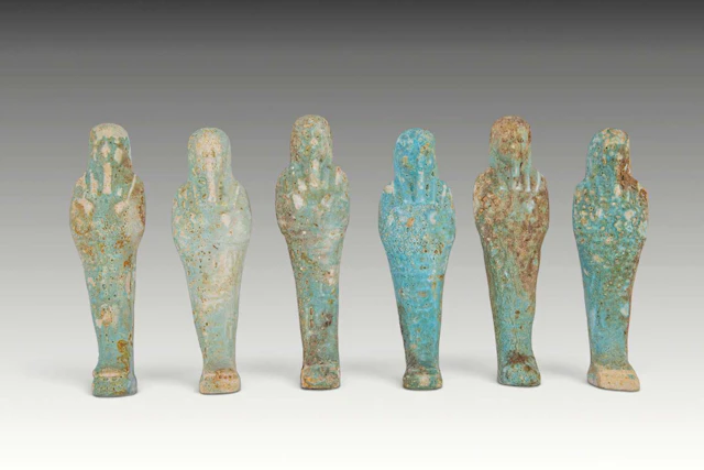 COLLECTION OF EGYPTIAN FAIENCE USHABTIS