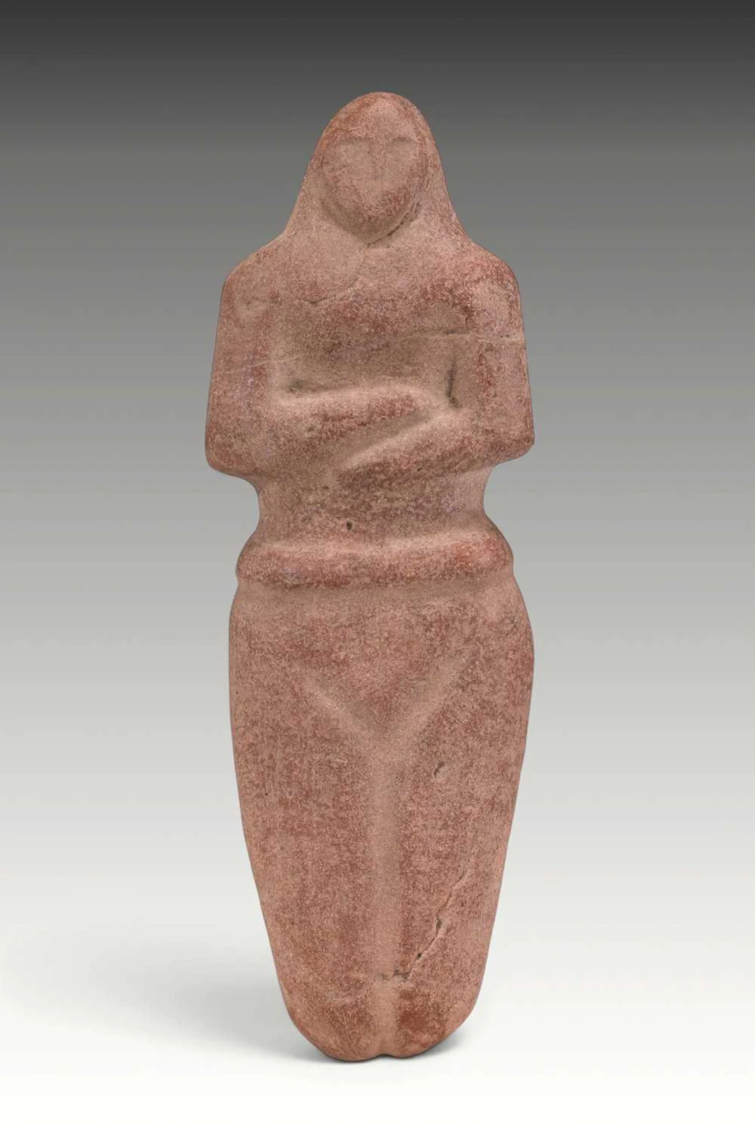 SOUTH ARABIAN BRONZE AGE RED STONE FEMALE IDOL