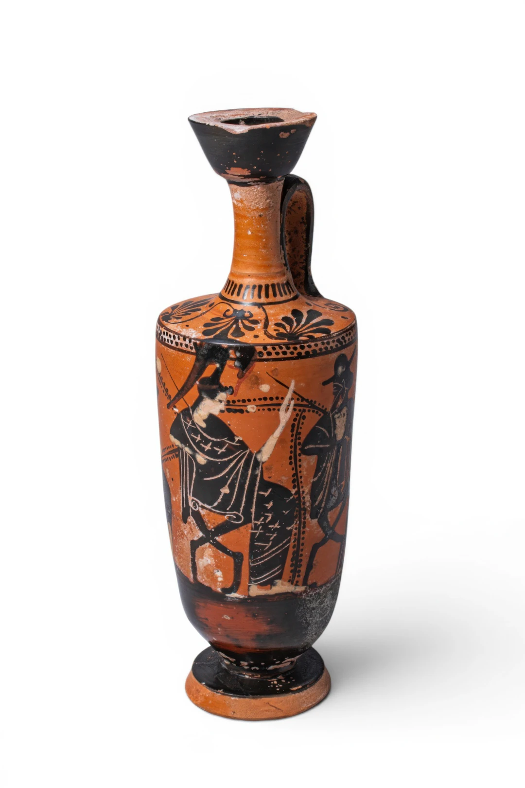 RARE GREEK BLACK-FIGURE LEKYTHOS WITH ATHENA