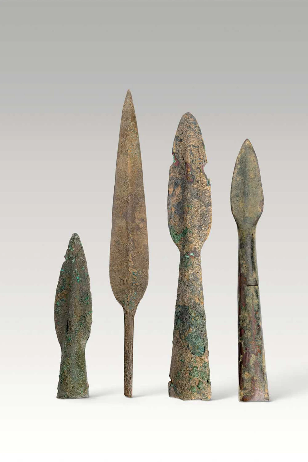 COLLECTION OF CELTIC BRONZE SPEARHEADS