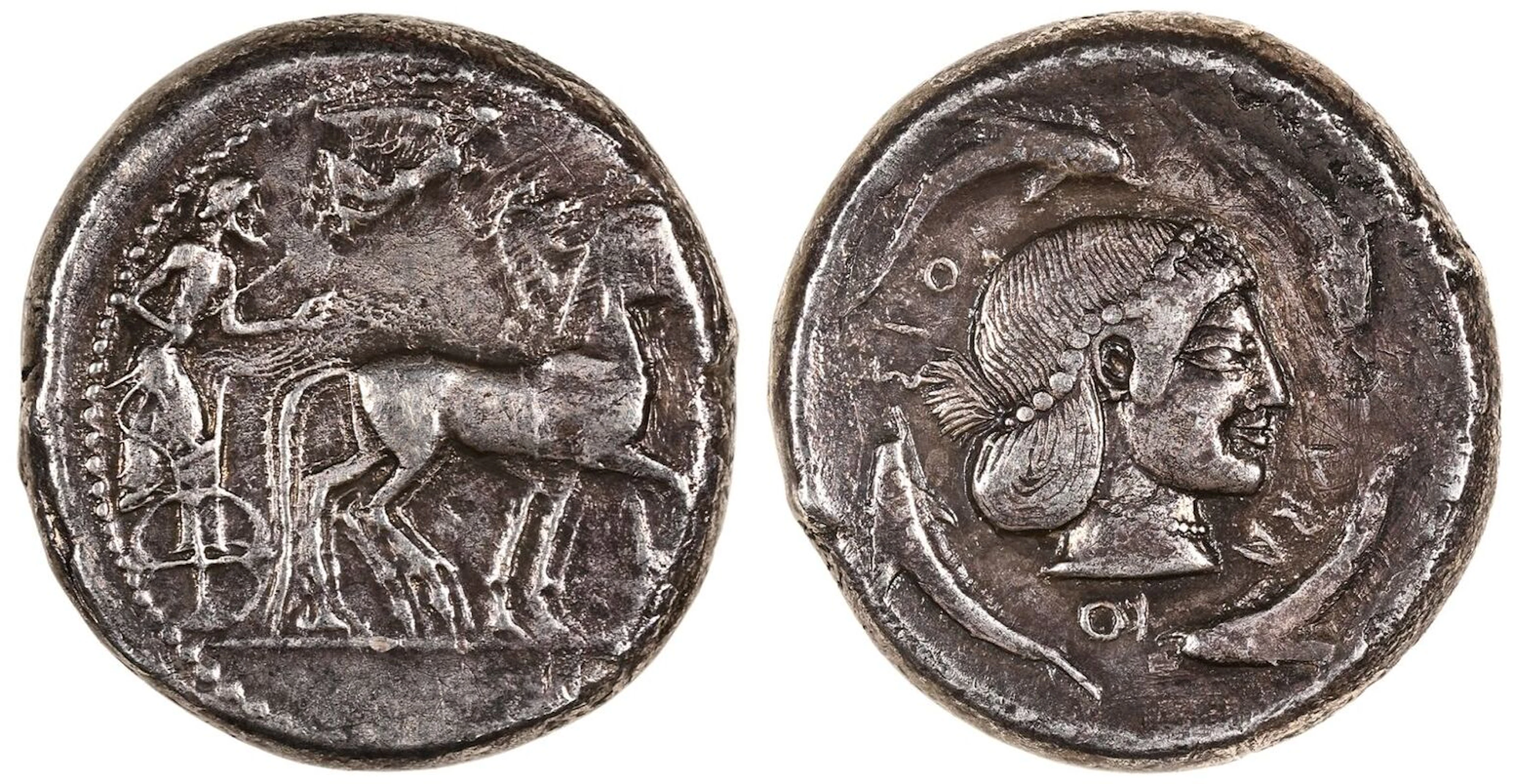 Sicily, Syracuse, Deinomenid Tyranny AR Tetradrachm
