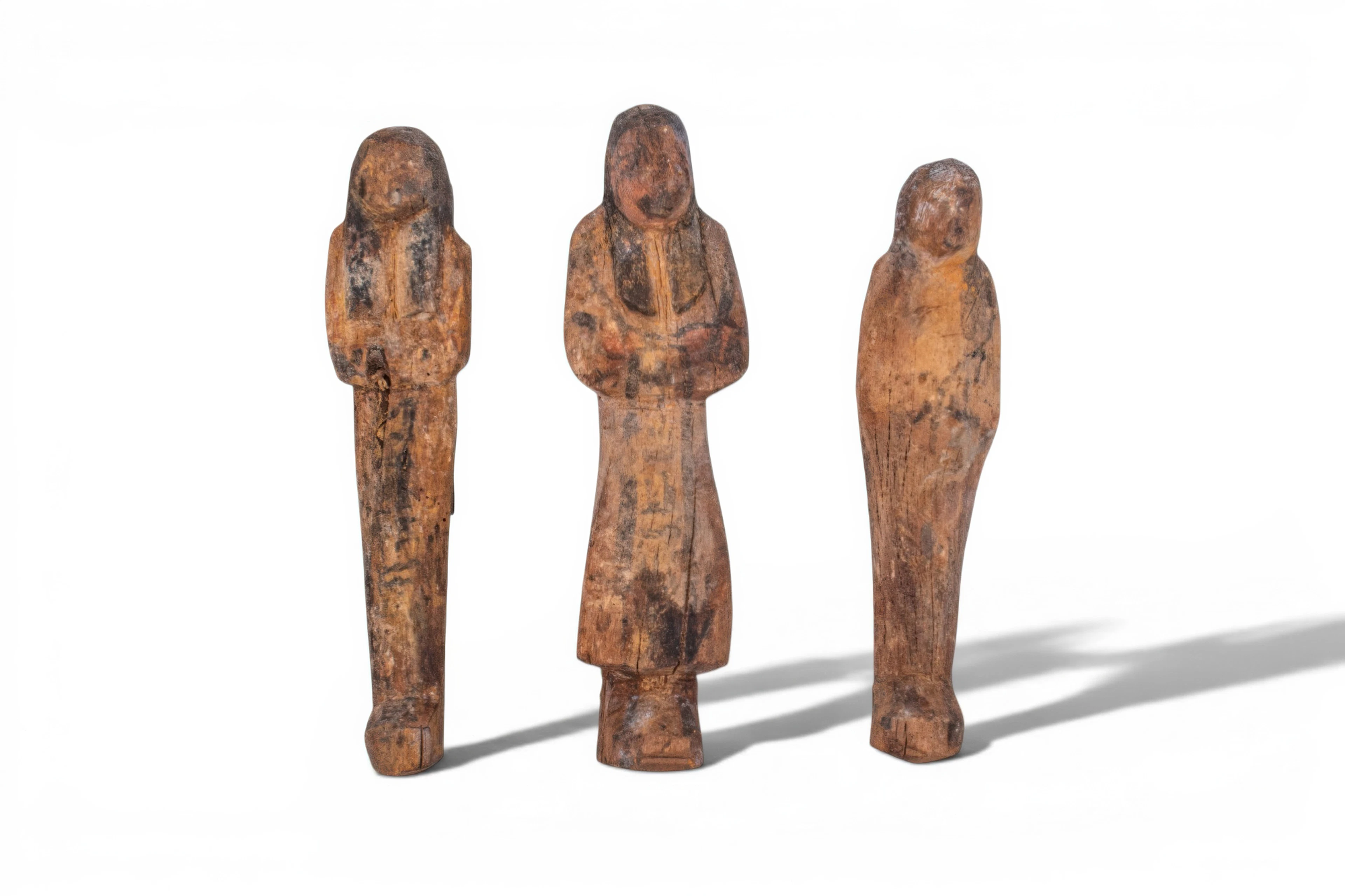 COLLECTION OF EGYPTIAN WOODEN USHABTIS