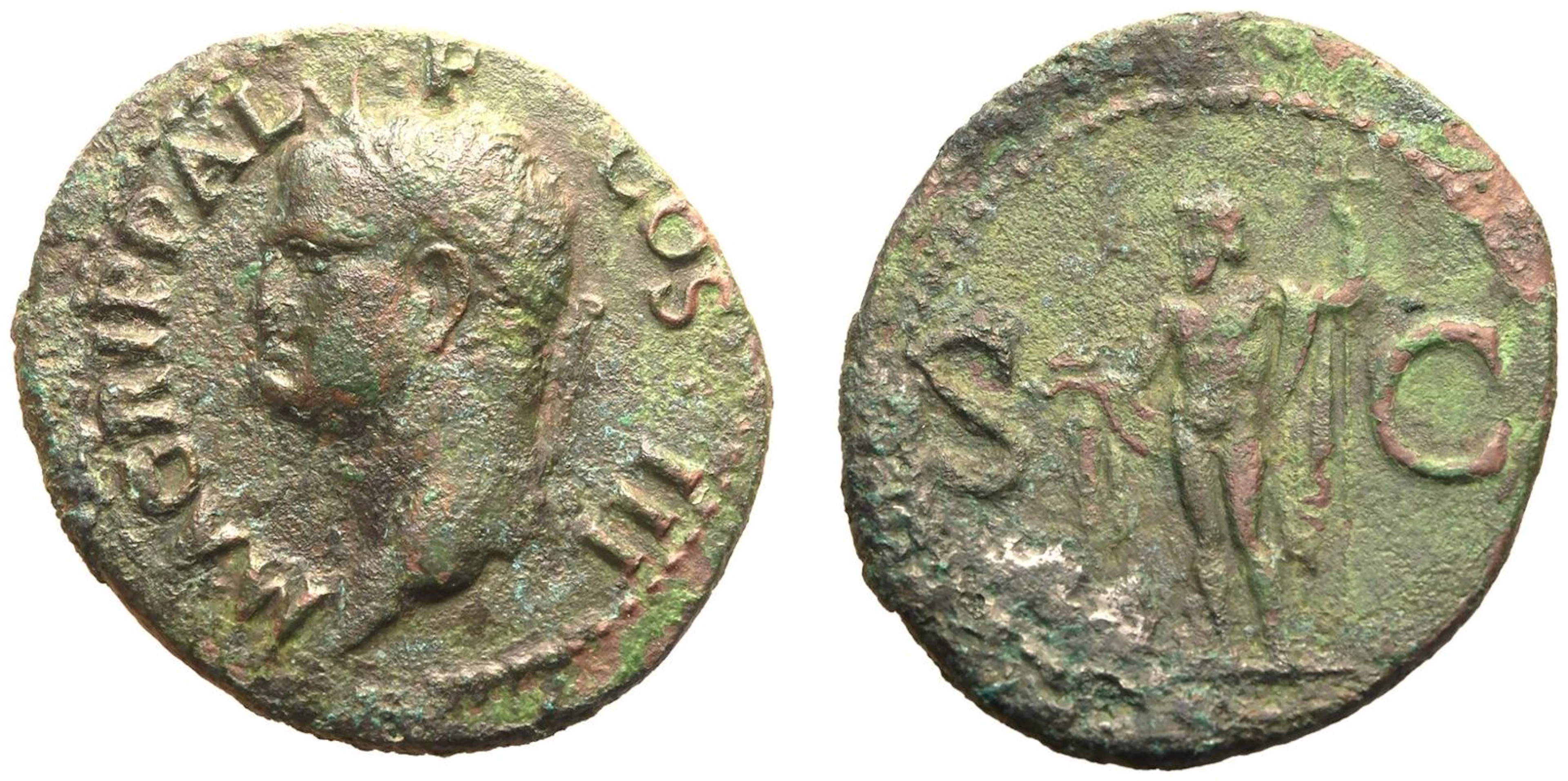 Agrippa (grandfather of Caligula) Æ As