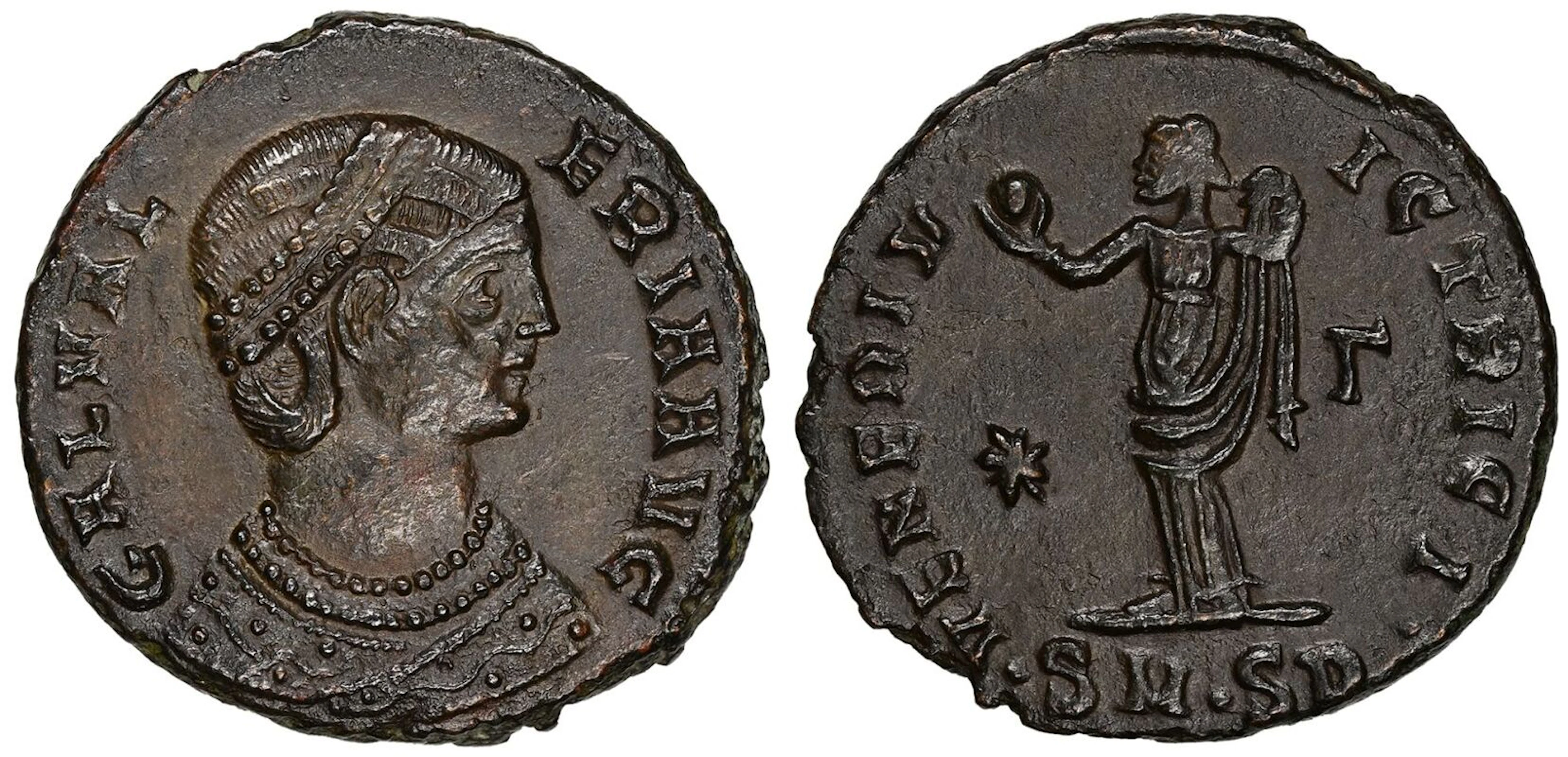 Galeria Valeria (wife of Galerius) BI Nummus