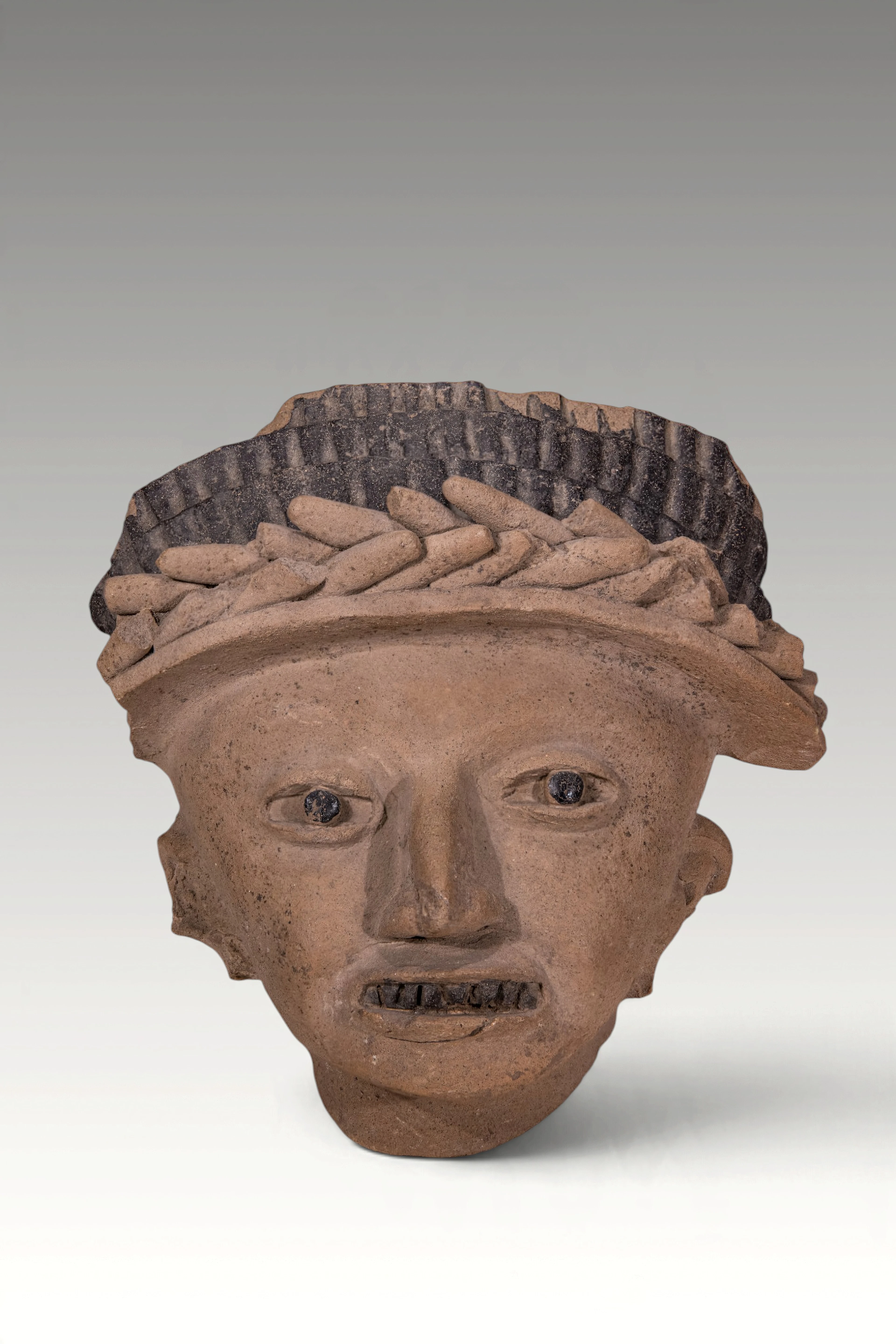 PRE-COLUMBIAN VERACRUZ POTTERY HEAD