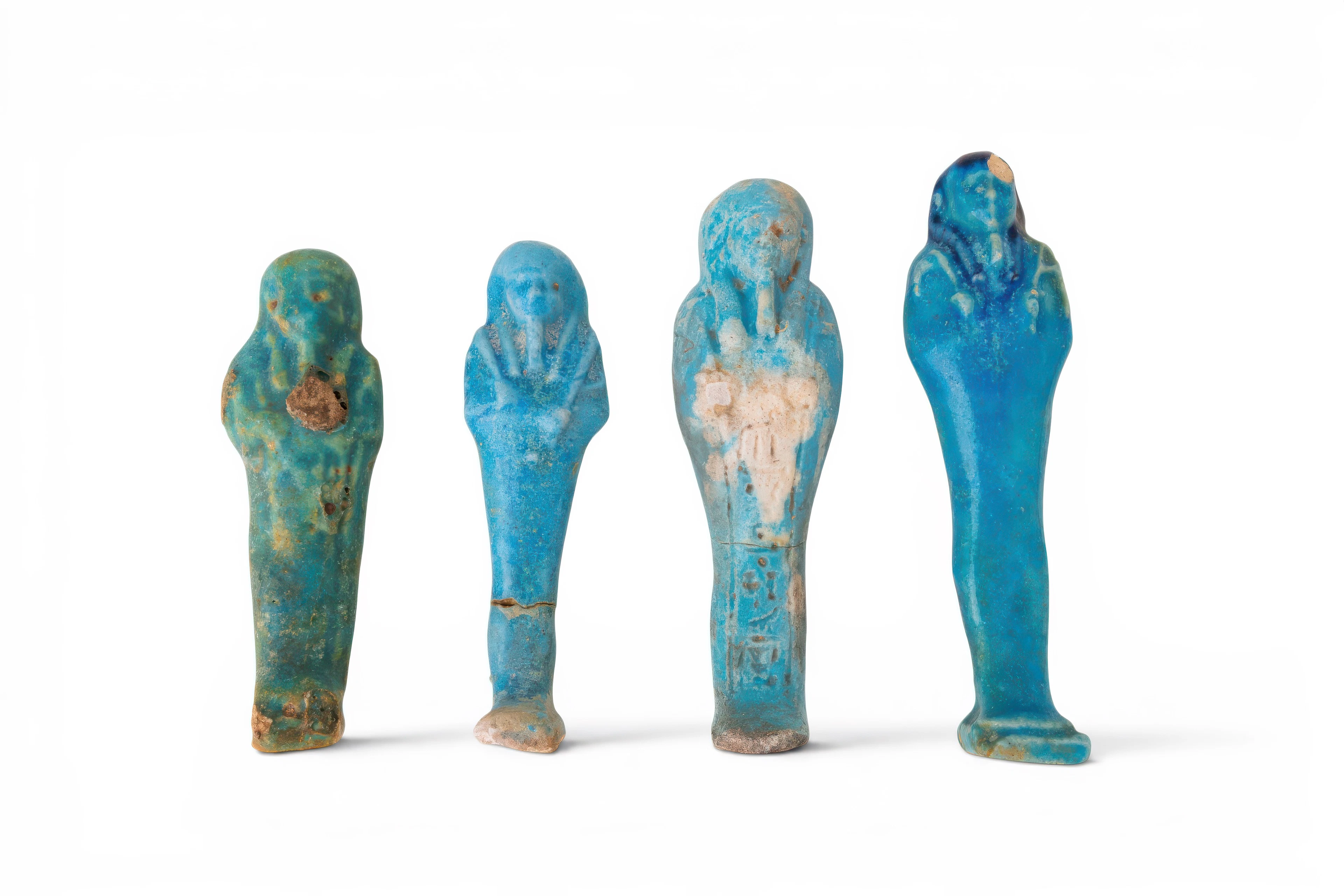 COLLECTION OF EGYPTIAN FAIENCE USHABTIS