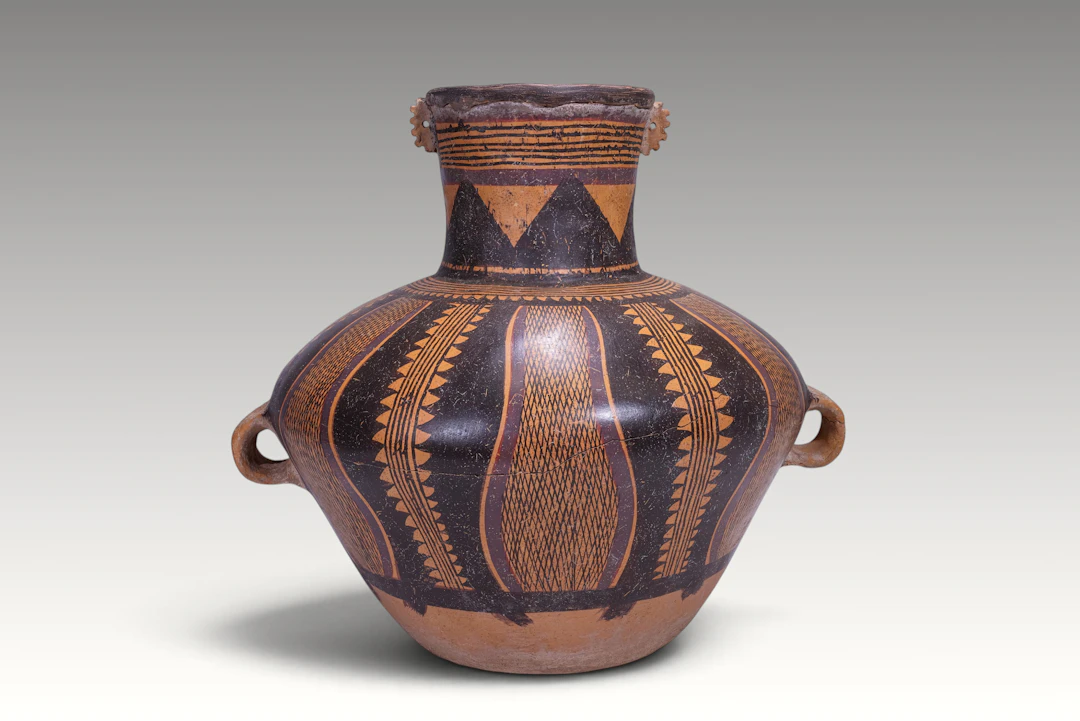 CHINESE MAJIAYAO BANSHAN PAINTED POTTERY JAR