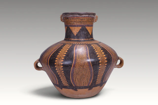 CHINESE MAJIAYAO BANSHAN PAINTED POTTERY JAR
