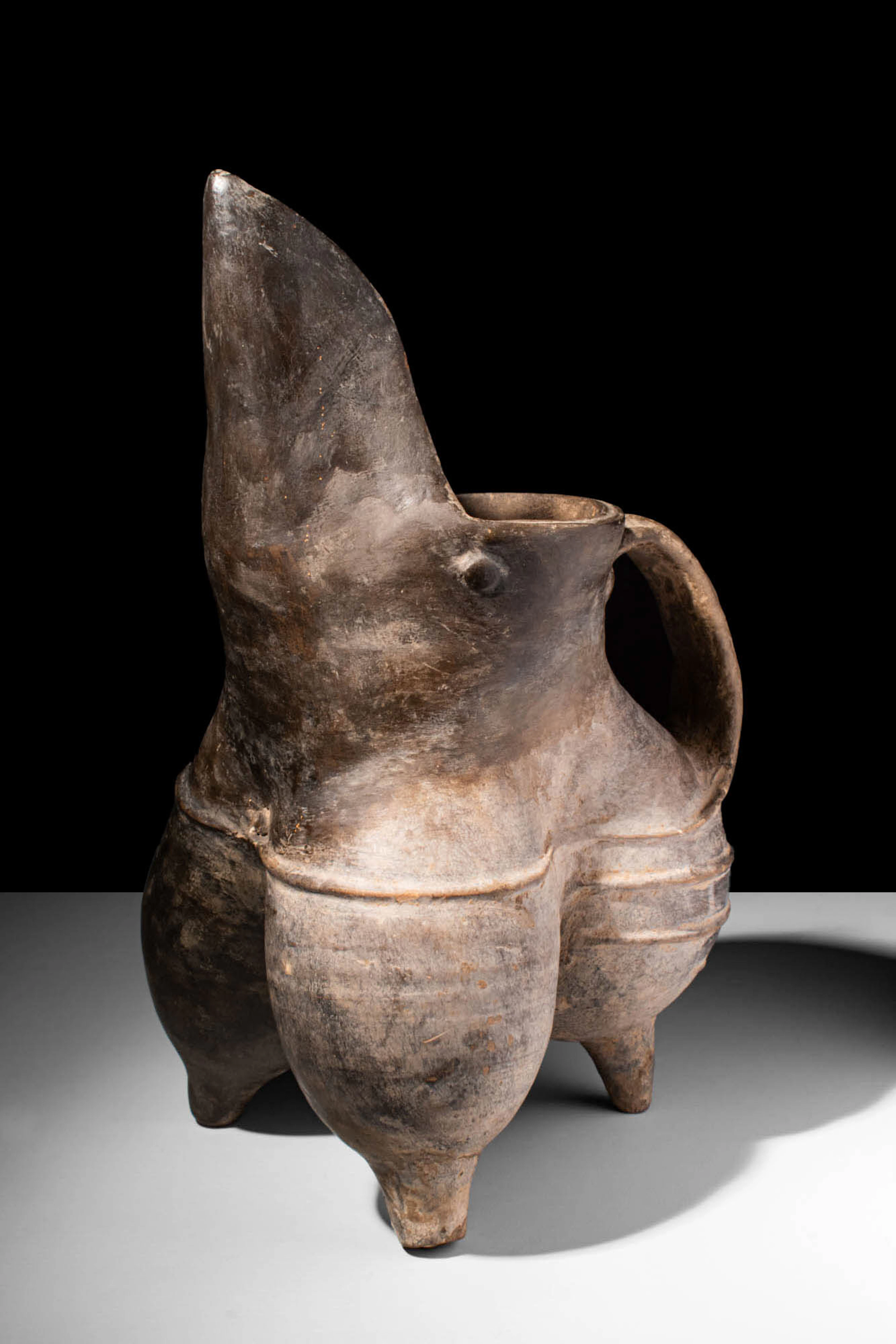 CHINESE NEOLITHIC LONGSHAN POTTERY GUI JAR