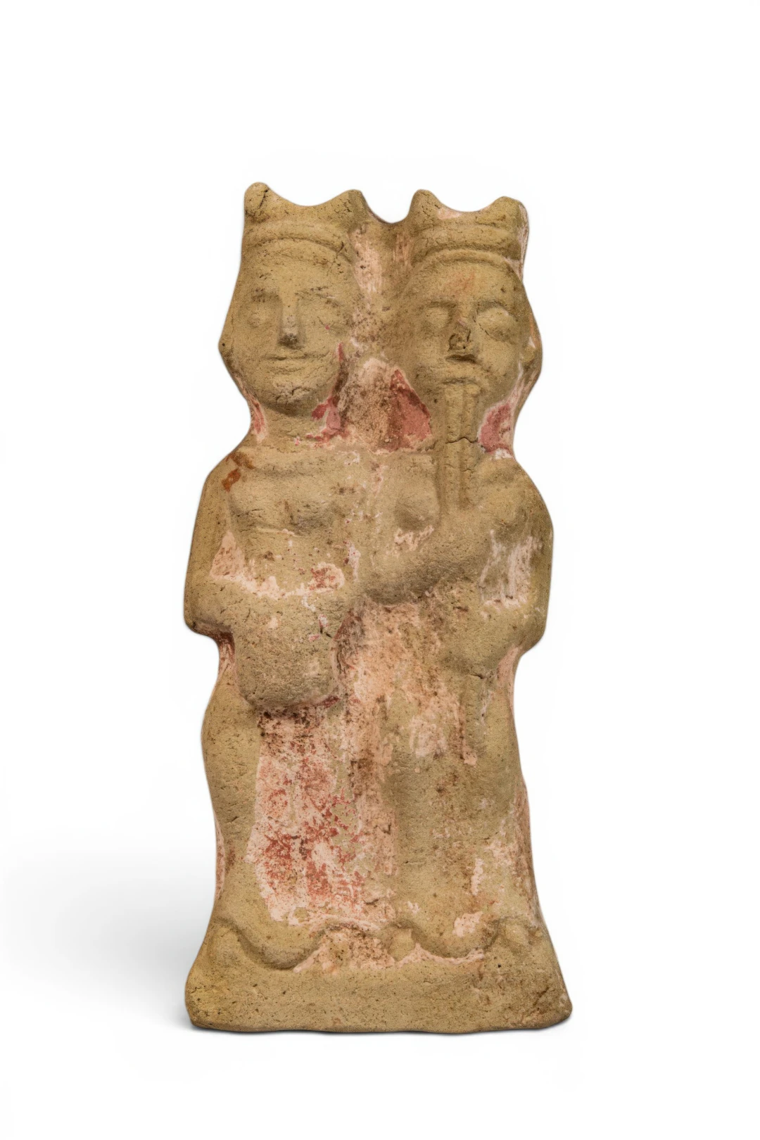 CYPRIOT TERRACOTTA DOUBLE FIGURINE