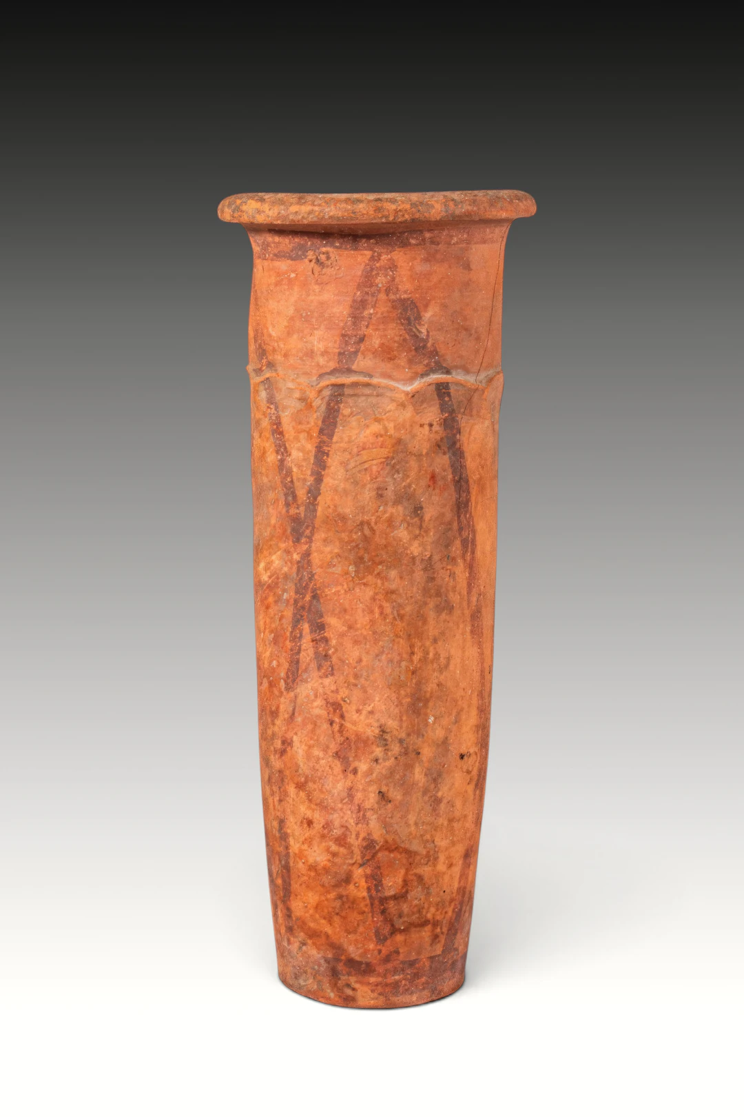 EGYPTIAN PAINTED TERRACOTTA CONE VESSEL
