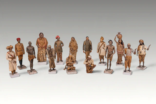 COLLECTION OF INDIAN TERRACOTTA MINIATURE FIGURES