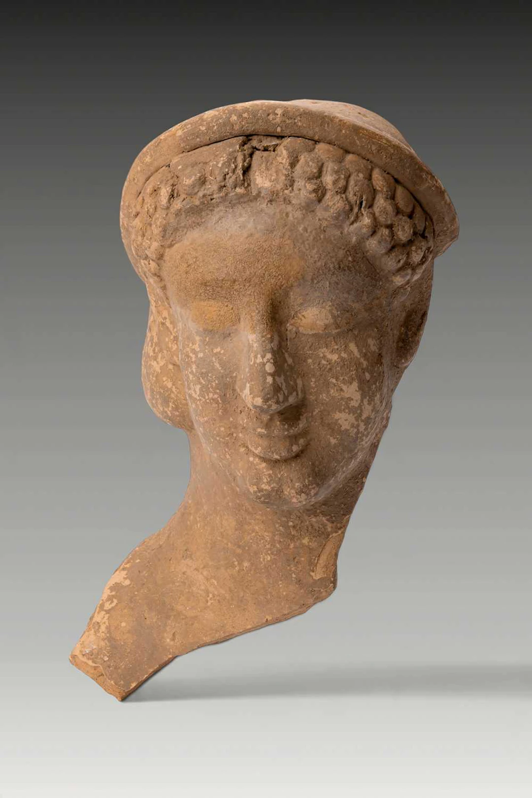 GREEK TERRACOTTA HEAD