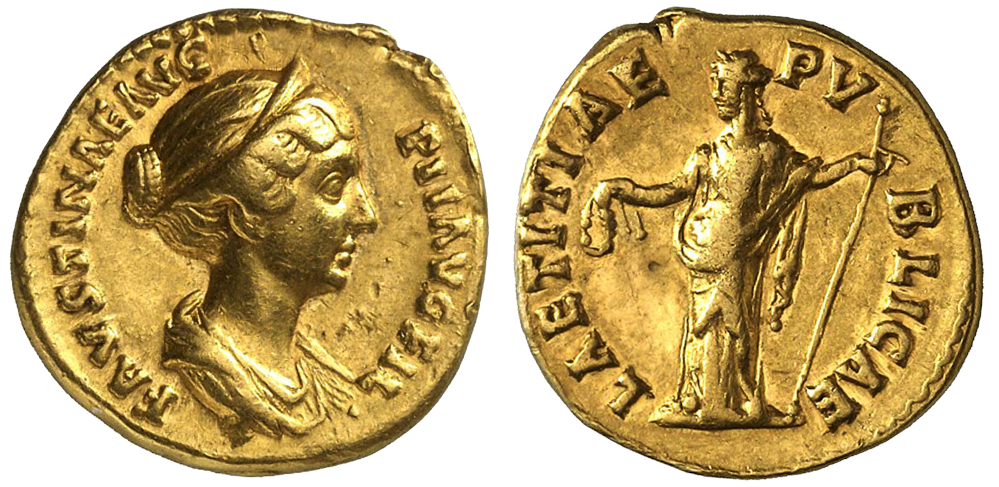 Faustina II (daughter of Antoninus Pius) AV Aureus