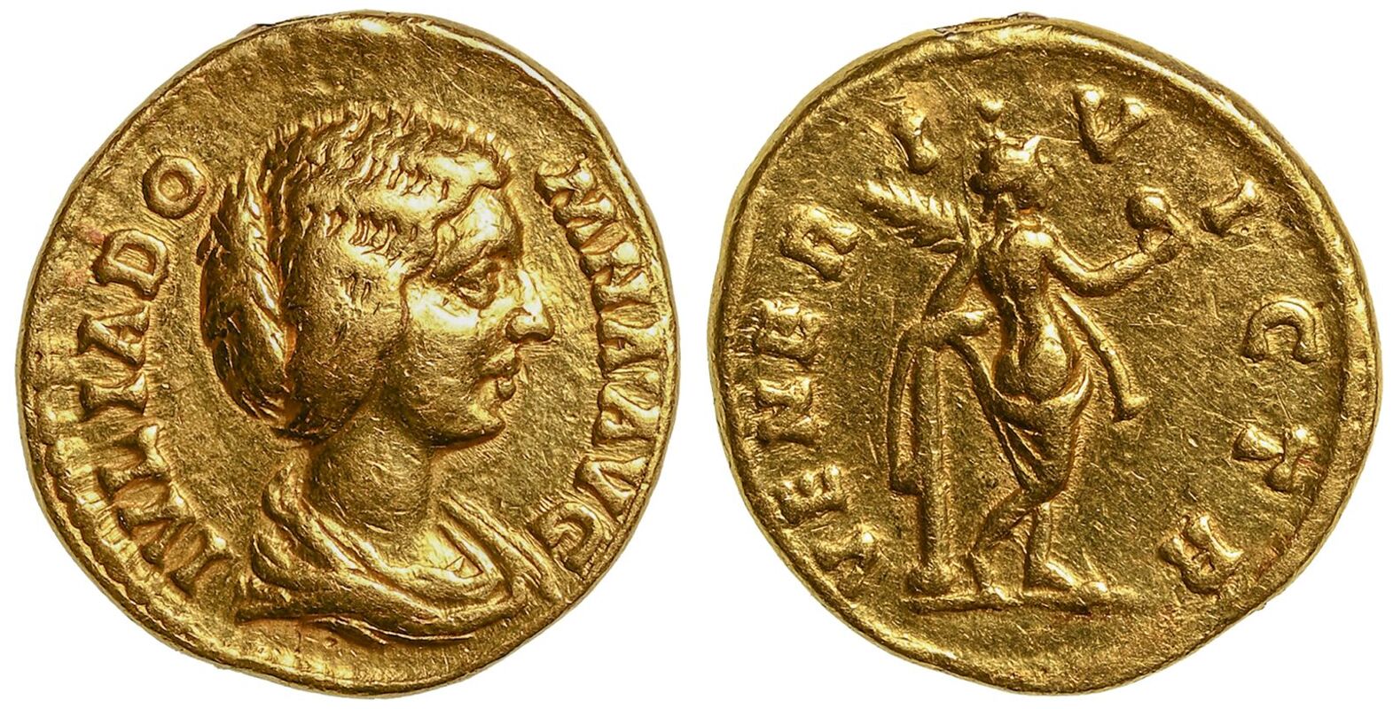 Julia Domna (wife of Septimius Severus) AV Aureus