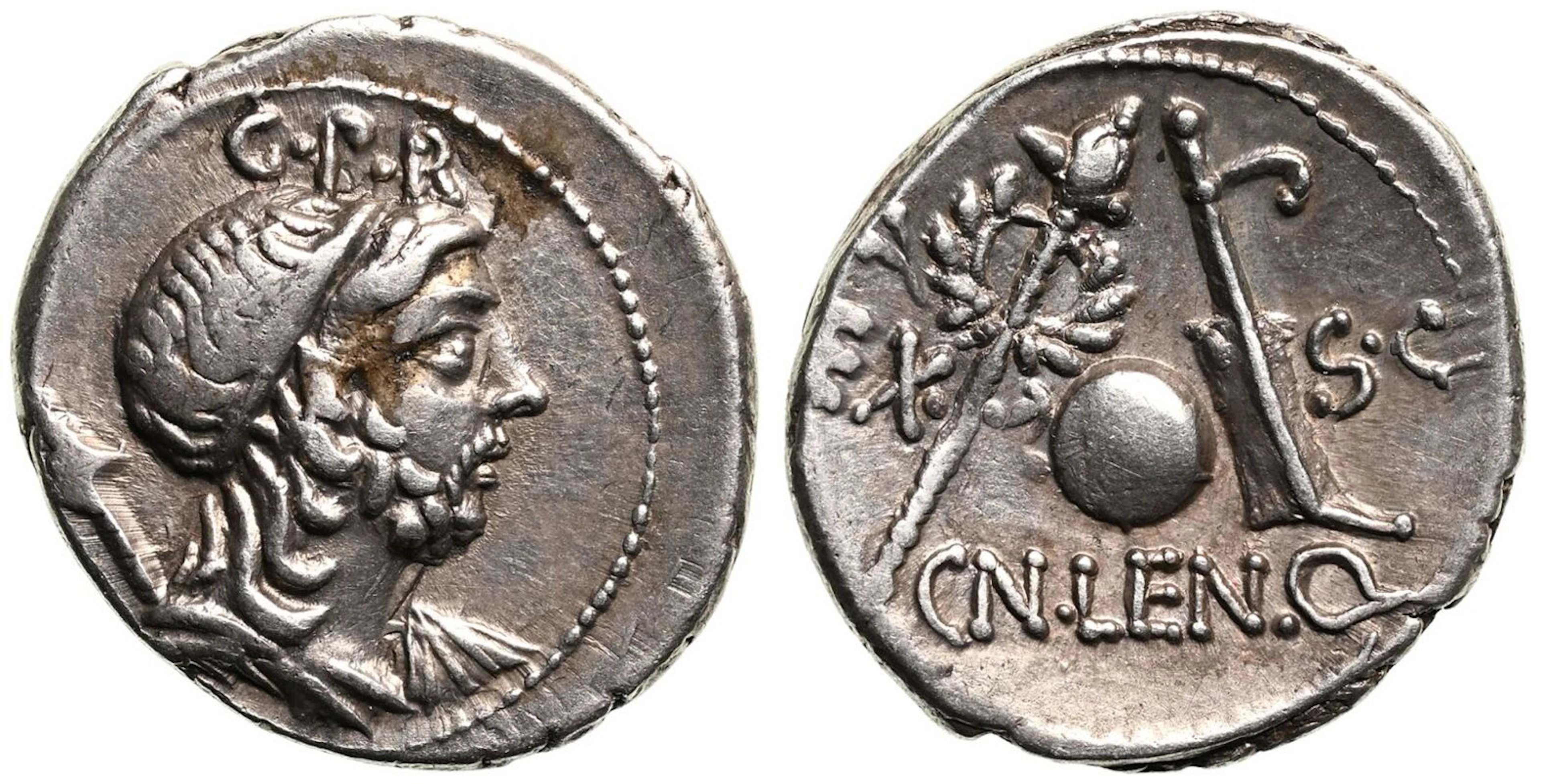 Cn. Lentulus AR Denarius