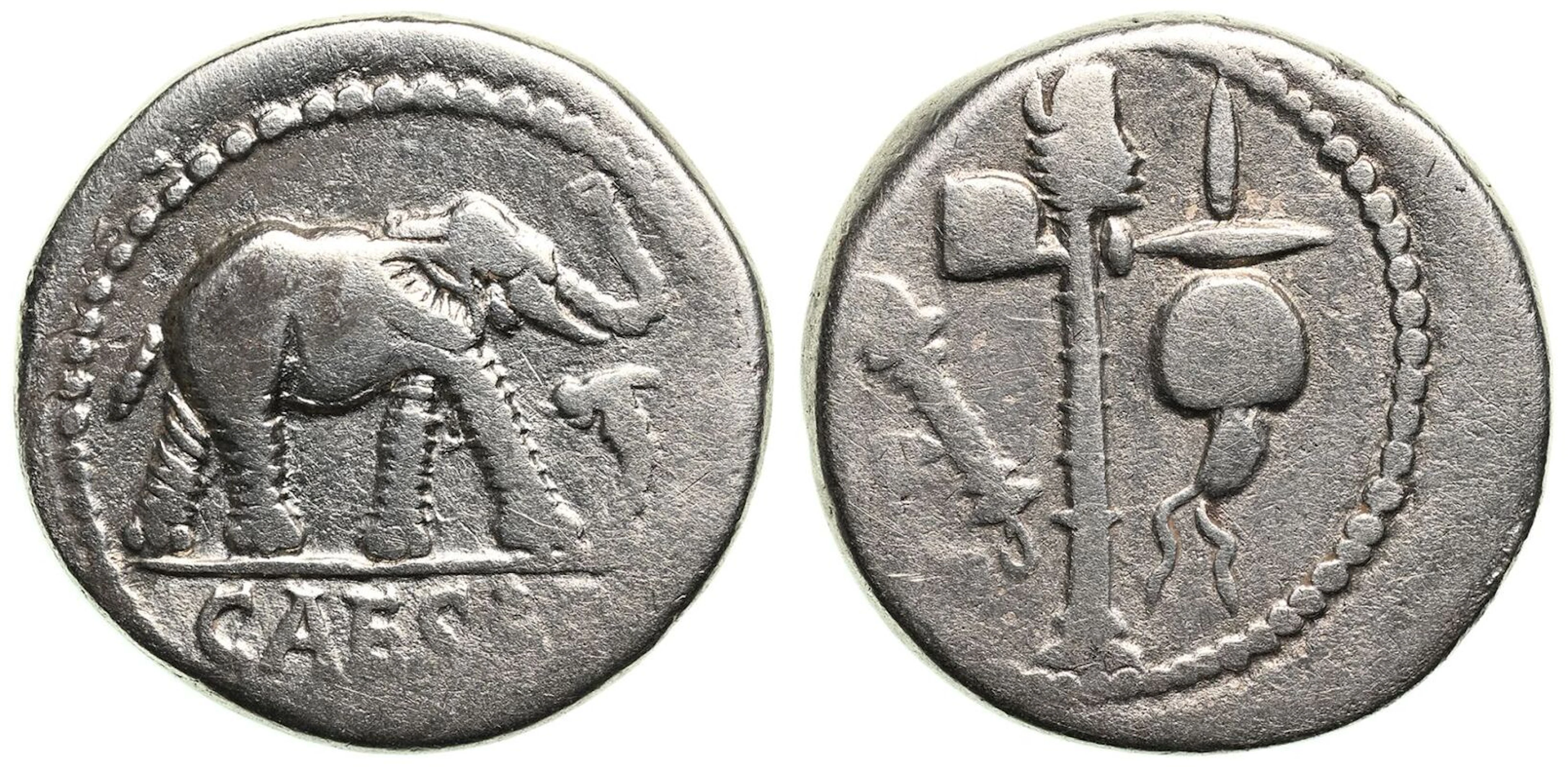 Julius Caesar AR Denarius