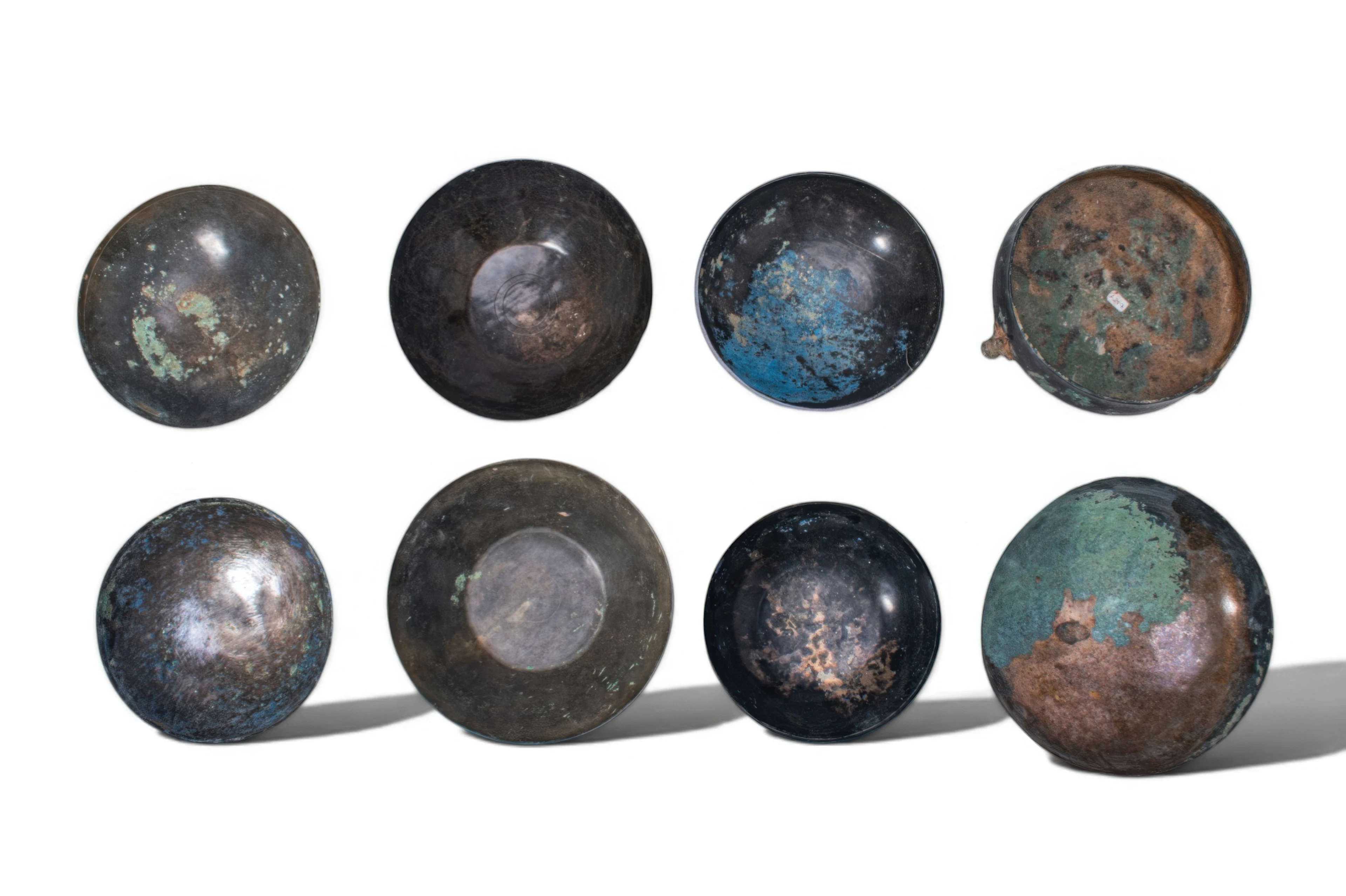 COLLECTION OF GREEK PERIOD BRONZE BOWLS