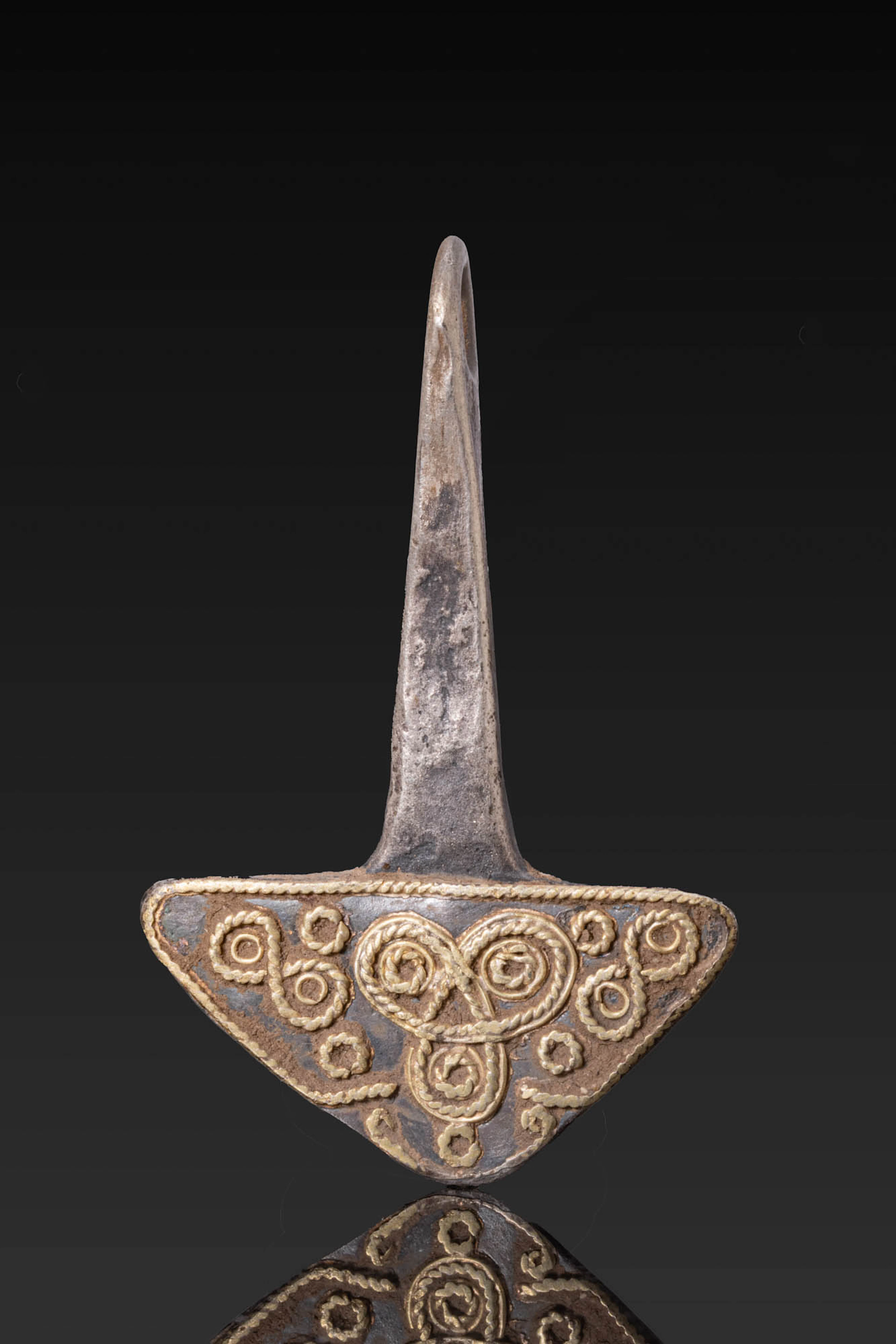 VIKING SILVER-GILT MJOLNIR AMULET