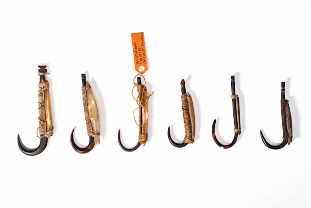 GROUP OF SOLOMON ISLANDS FISH HOOKS