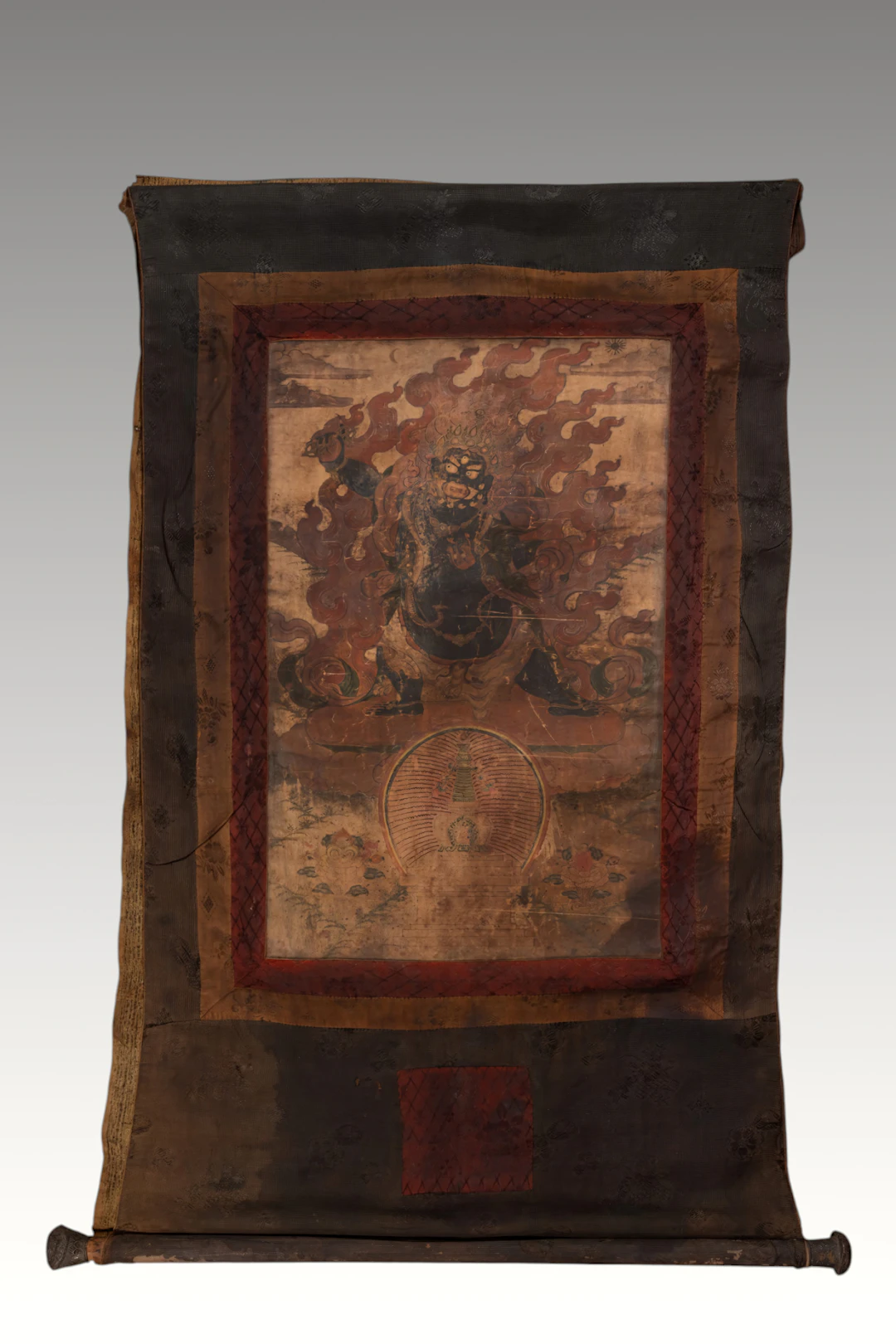 TIBETAN TANGKA DEPICTING VAJRAPANI