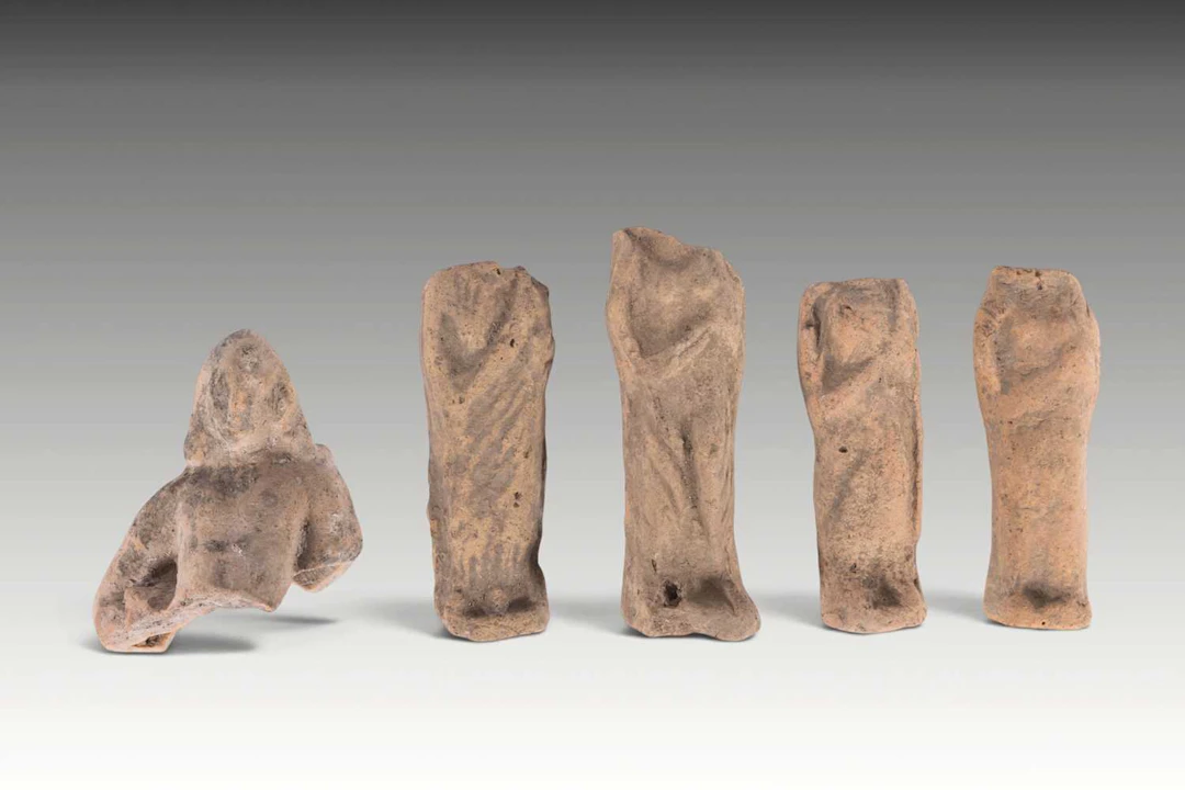 COLLECTION OF HELLENISTIC TERRACOTTA FIGURINES FROM A TEMPLE