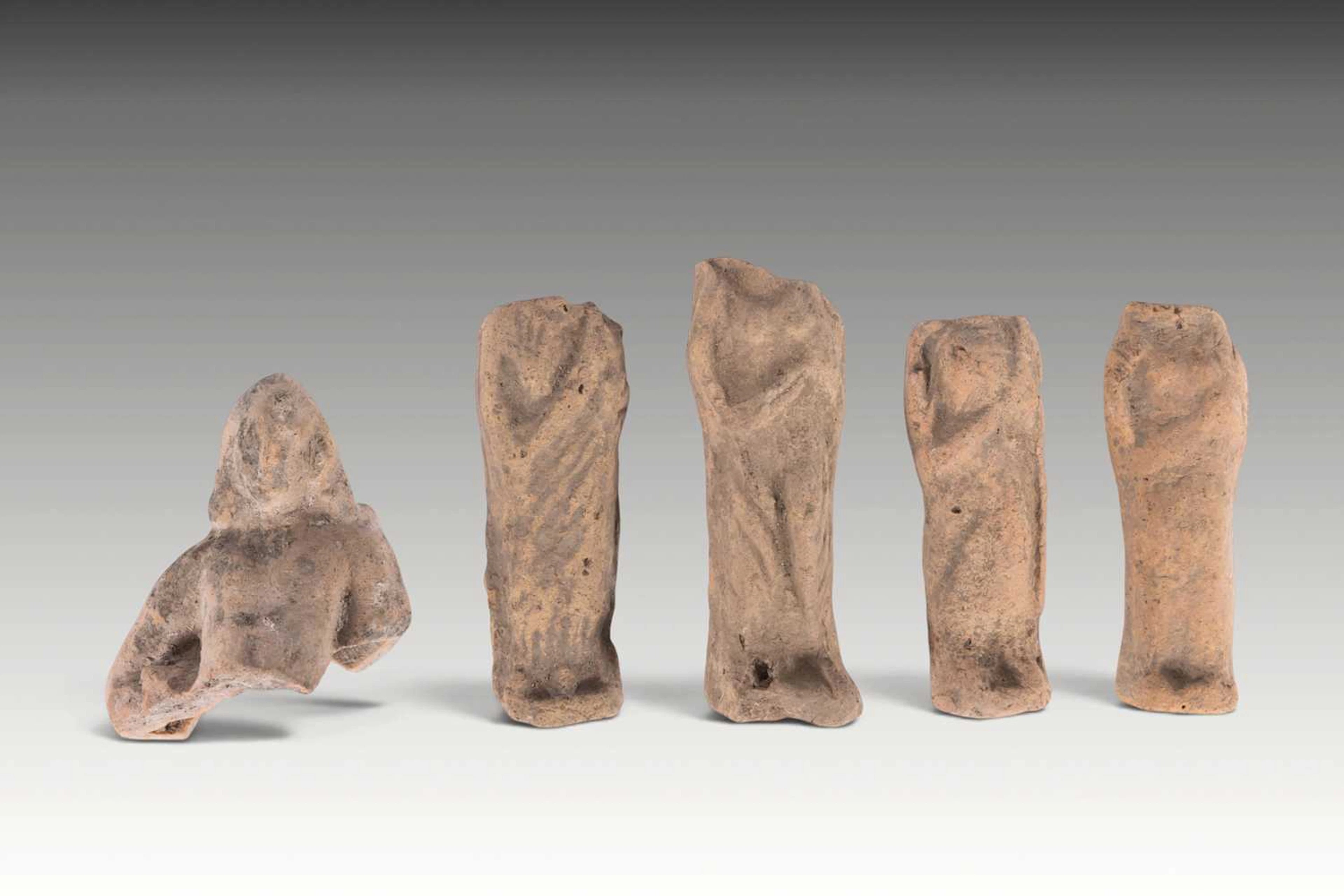 COLLECTION OF HELLENISTIC TERRACOTTA FIGURINES FROM A TEMPLE