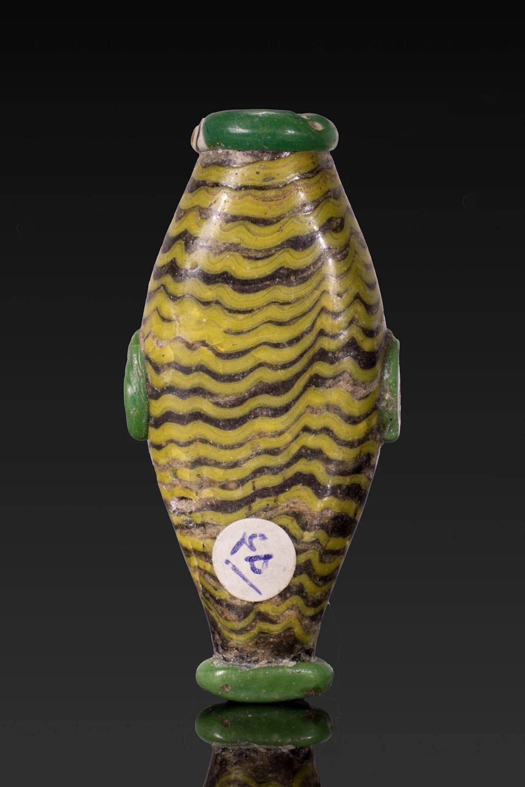 RARE EGYPTIAN GLASS FISH-SHAPED BEAD