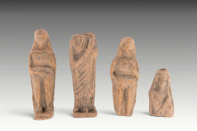 COLLECTION OF HELLENISTIC TERRACOTTA FIGURINES FROM A TEMPLE