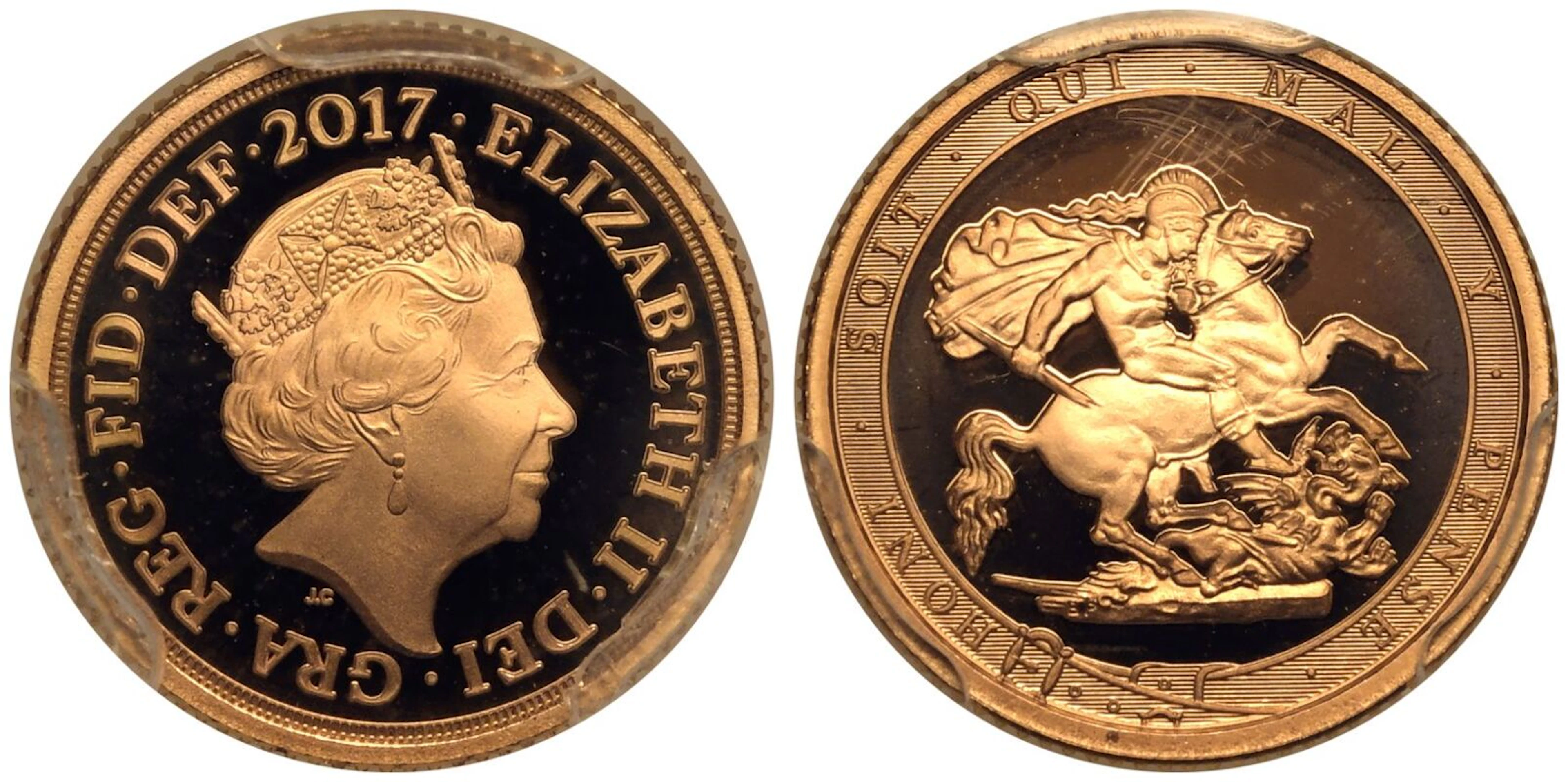 2017 Gold 1/4 Sovereign 200th Anniversary Proof PCGS PR70 DCAM