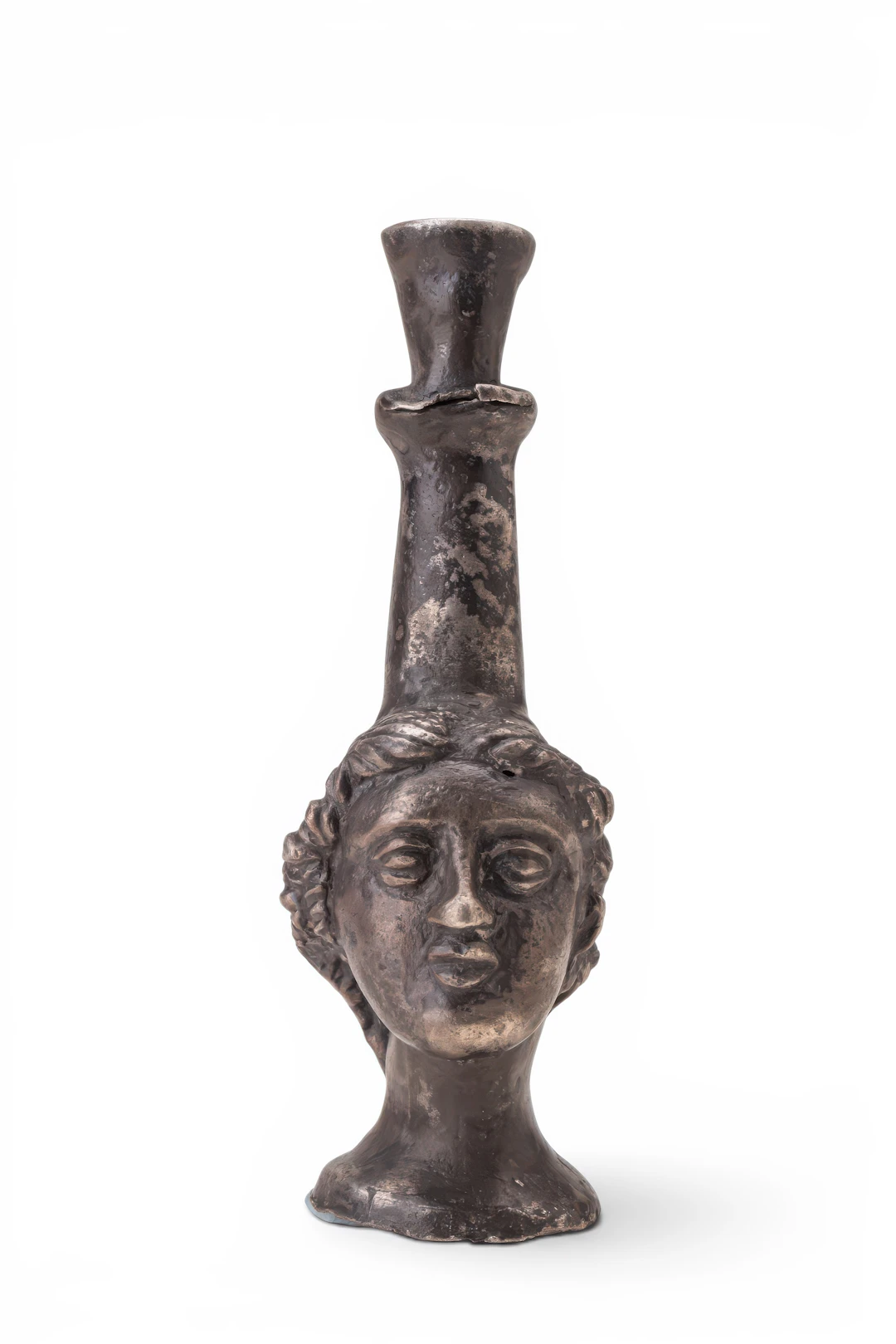 ROMAN SILVER SPOUT WITH GODDESS BUST