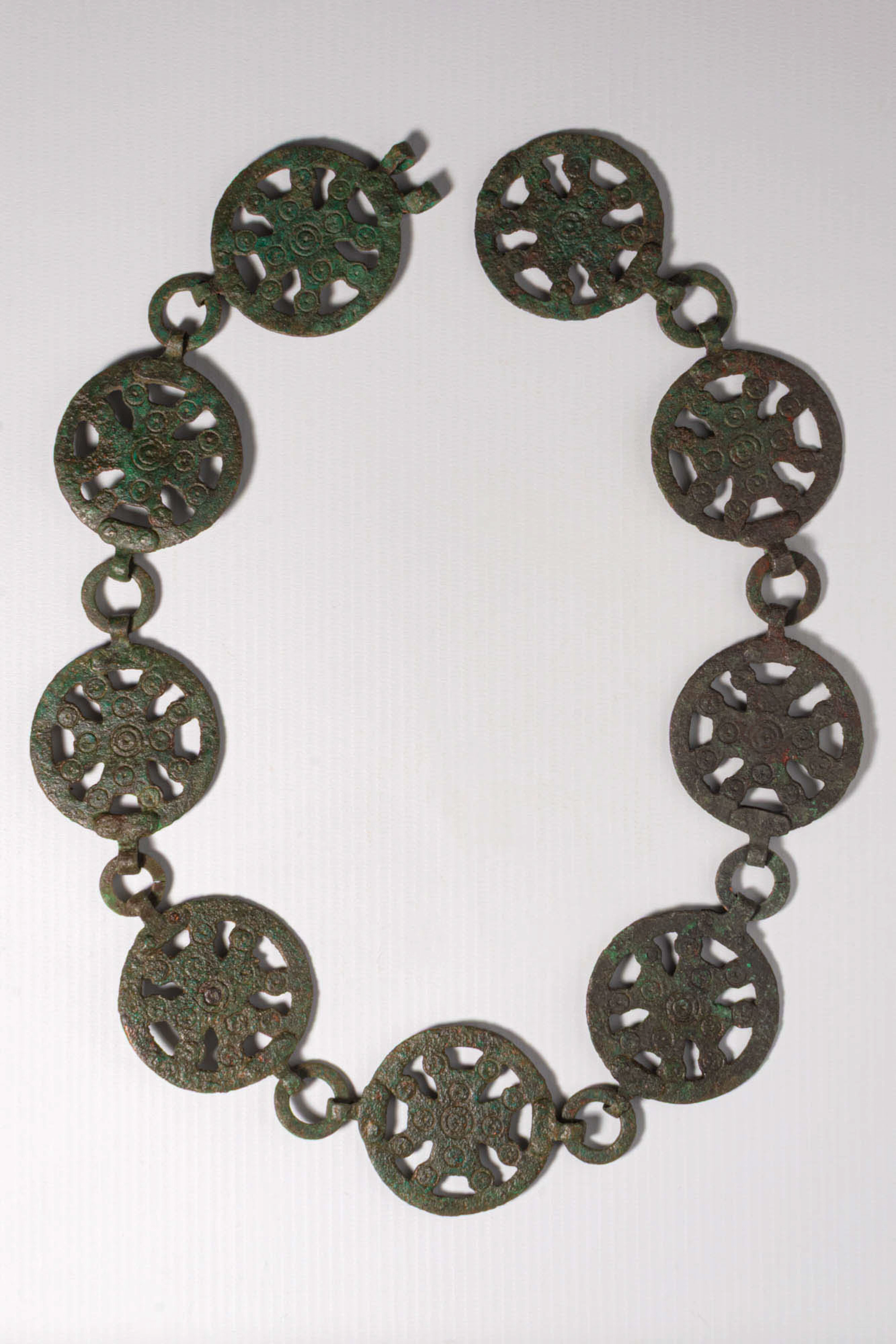 BYZANTINE BRONZE BELT WITH CROSSES