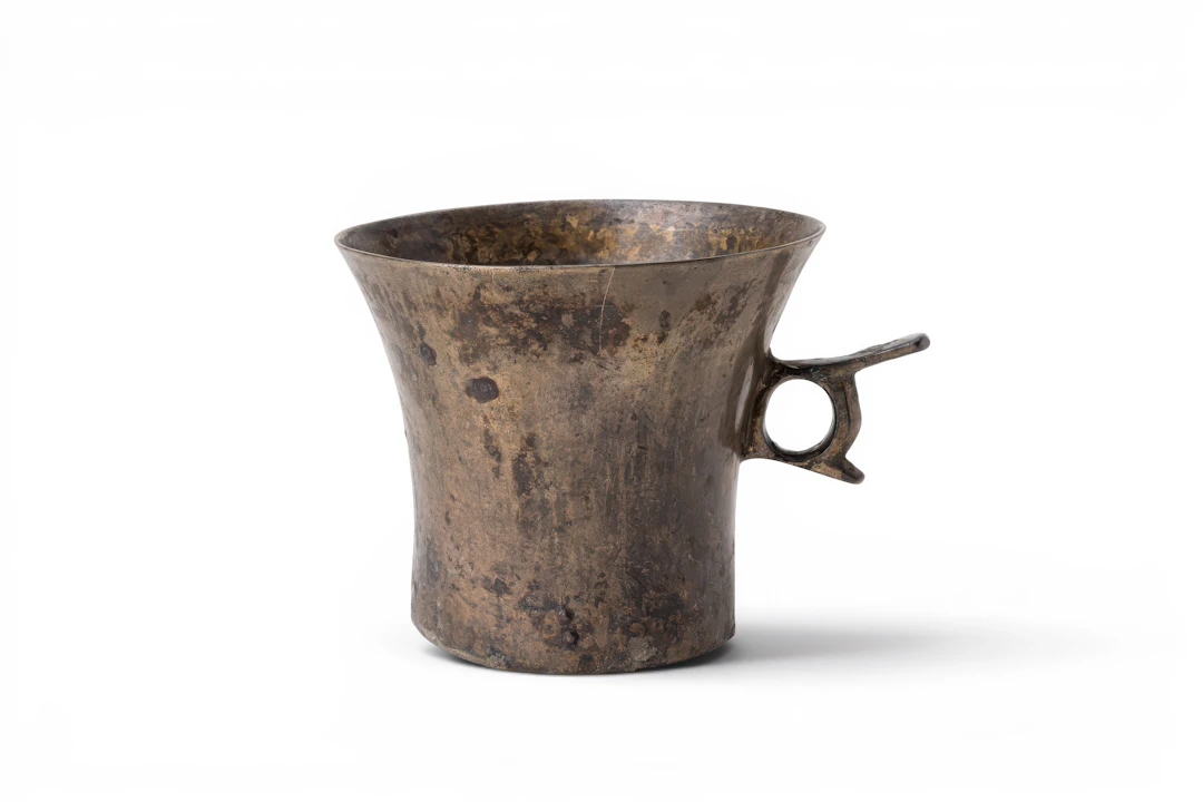 GREEK SILVER ALLOY BEAKER